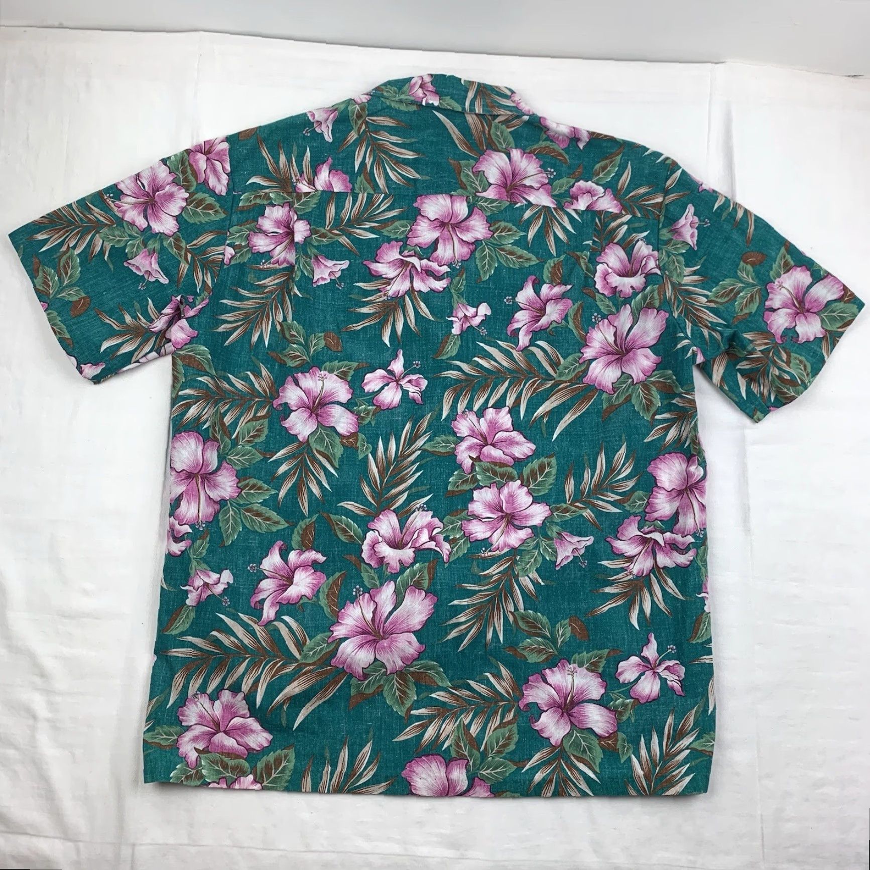 Vintage VINTAGE Royal Creations Hawaiian Shirt Adult Large Green Floral Tropical Beach Size US L / EU 52-54 / 3 - 8 Thumbnail