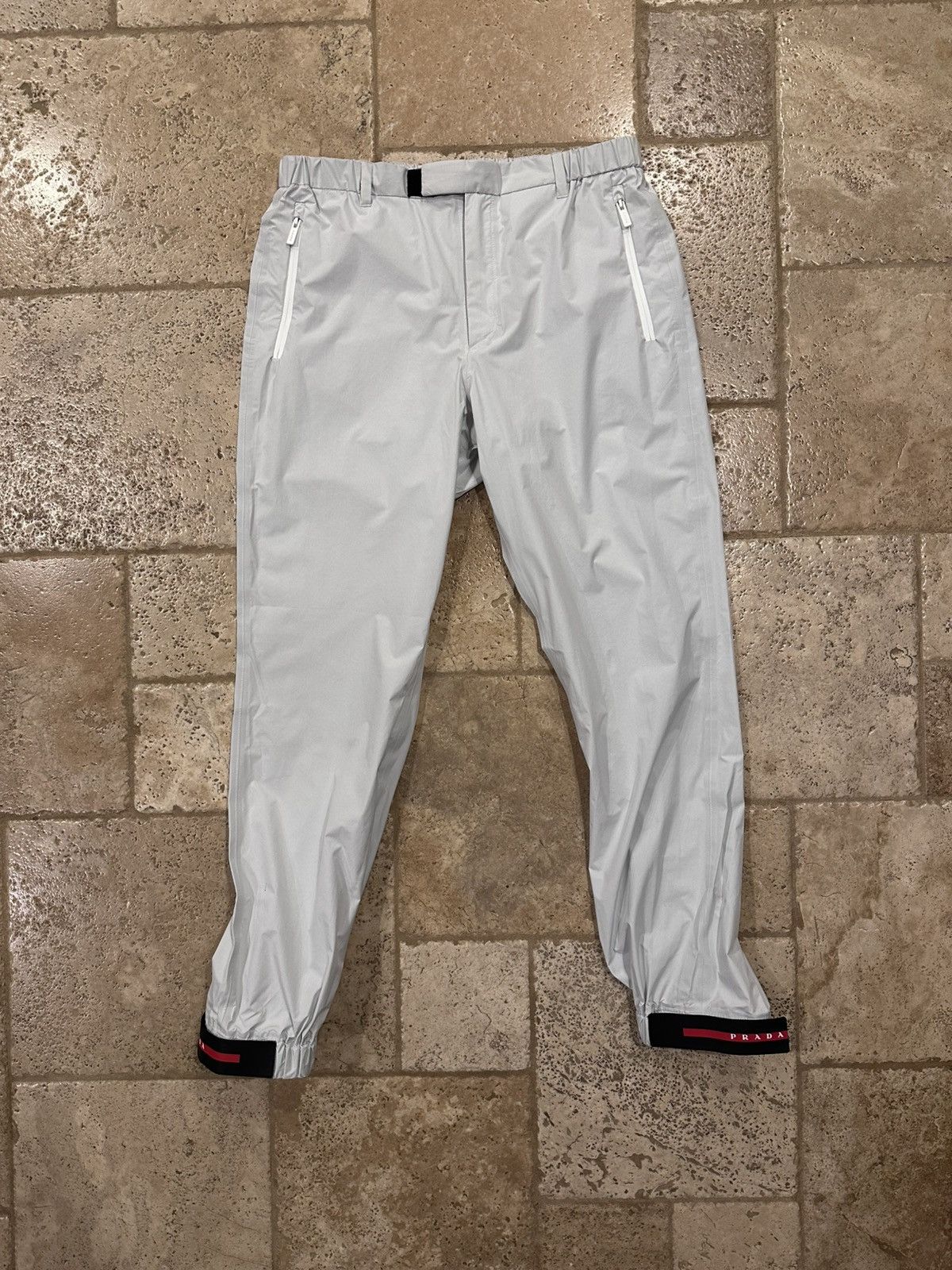 Prada Prada Linea Rossa White/Cream Nylon Pants SPG43 2018 Size US 34 / EU 50 - 9 Thumbnail