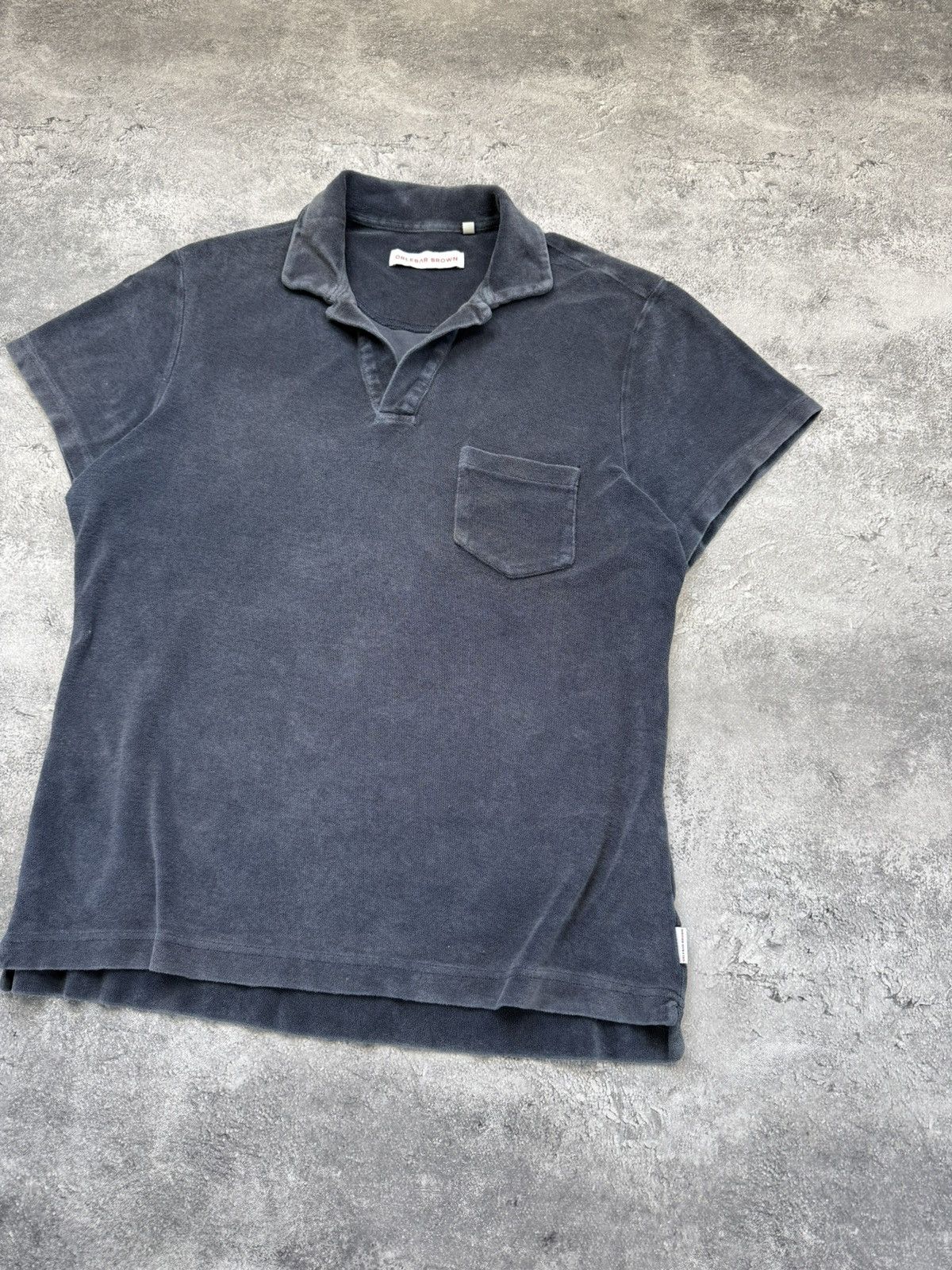 Orlebar Brown Orlebar Brown Velour Polo T-Shirt Luxury Old Money Size US L / EU 52-54 / 3 - 4 Thumbnail