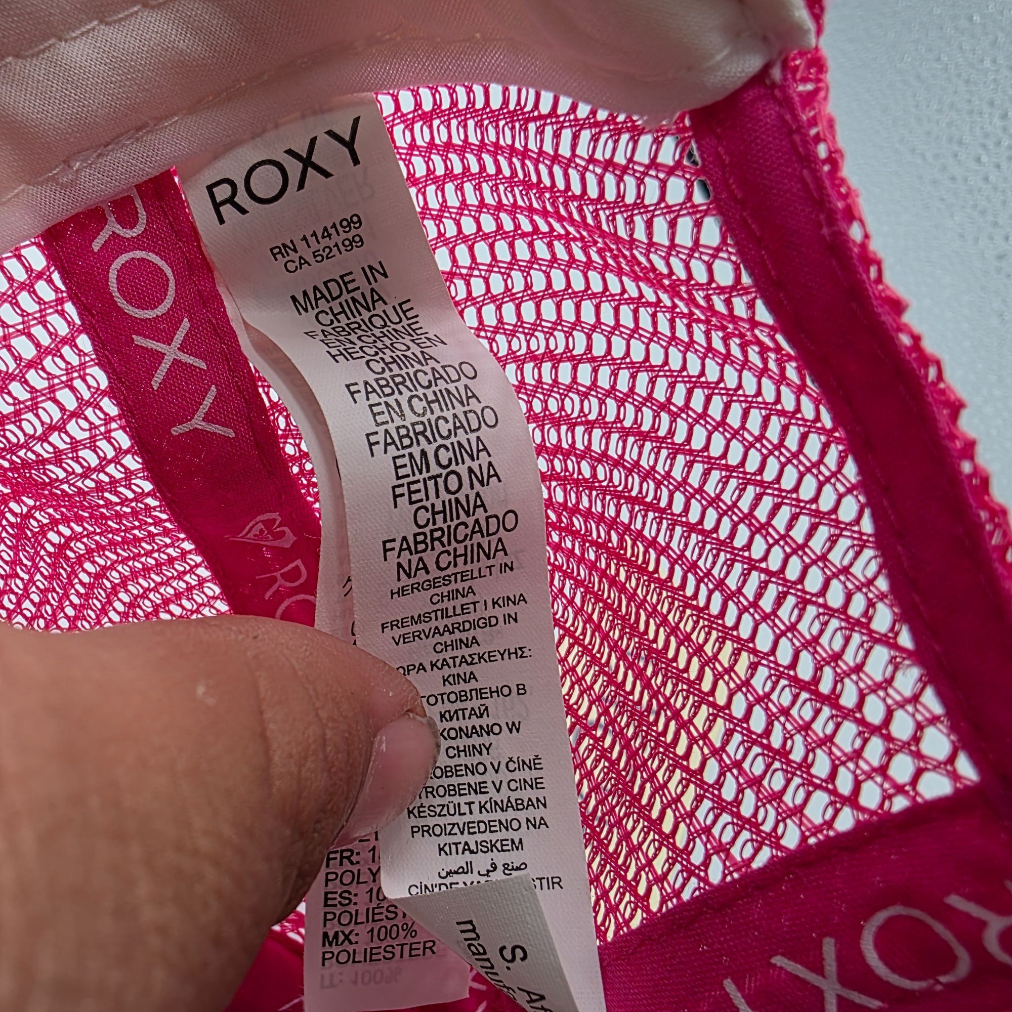 Other Roxy Eat Beach Sleep Repeat Womens Pink White Trucker Hat Ou Size ONE SIZE - 7 Thumbnail