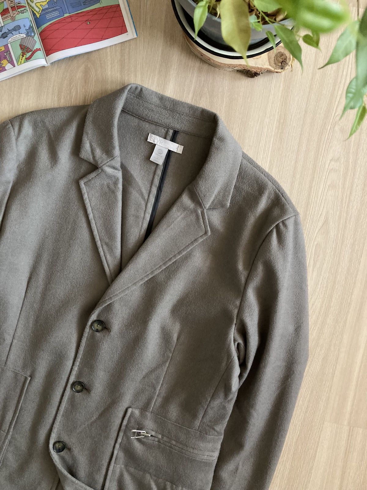 Vintage Vintage RARE Adidas SLVR Wool Blazer Coat Japanese Style Size US L / EU 52-54 / 3 - 5 Thumbnail