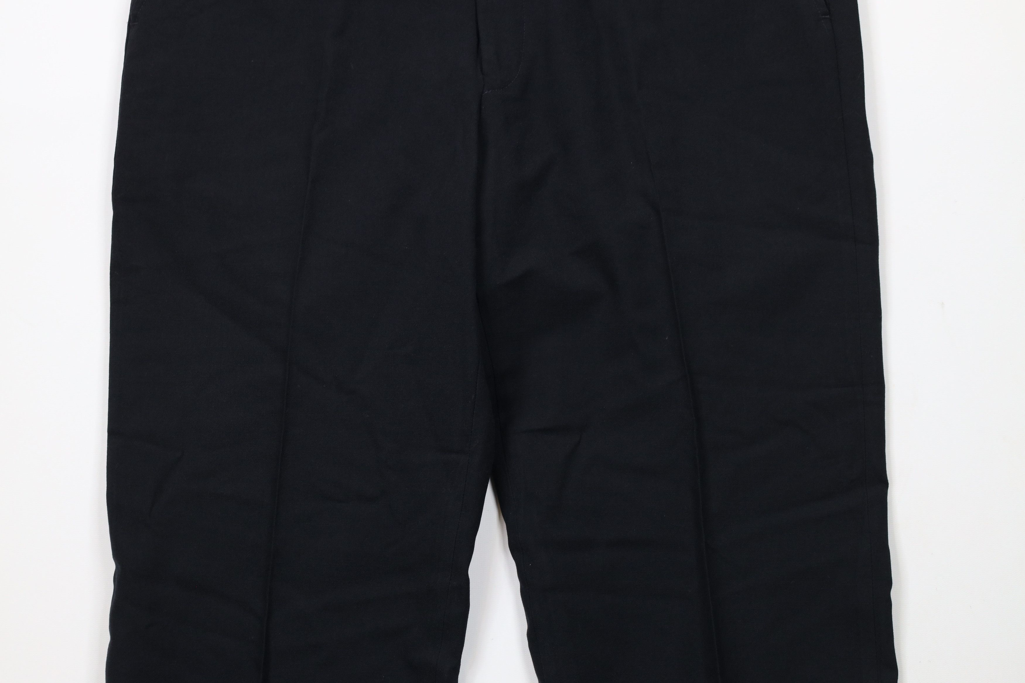Vintage Vintage 90s Streetwear Cuffed Wide Leg Chino Pants Black USA Size US 34 / EU 50 - 3 Thumbnail