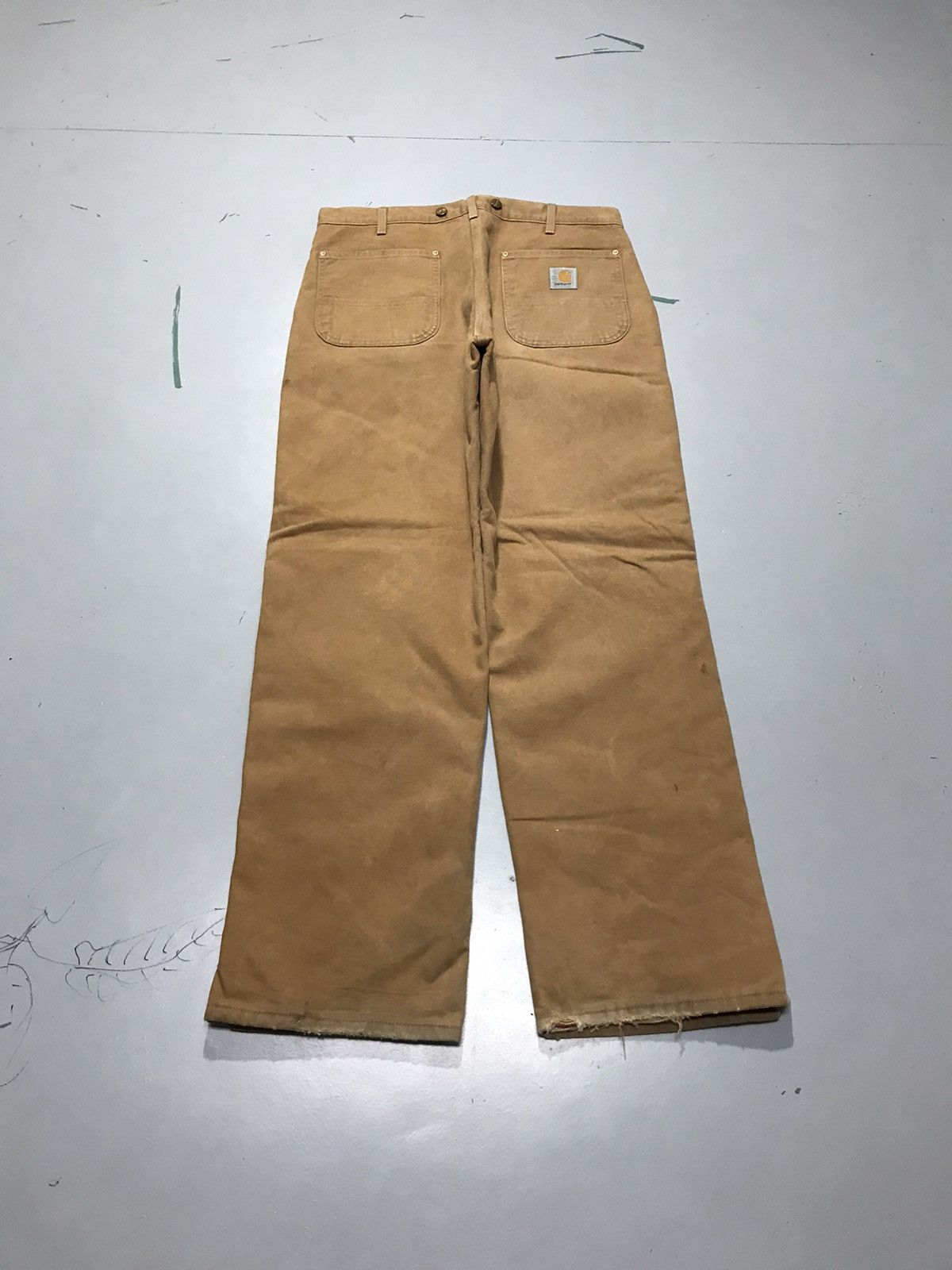 Carhartt Vintage Carhartt B10 BRN quintet line workwear denim Size US 34 / EU 50 - 2 Thumbnail