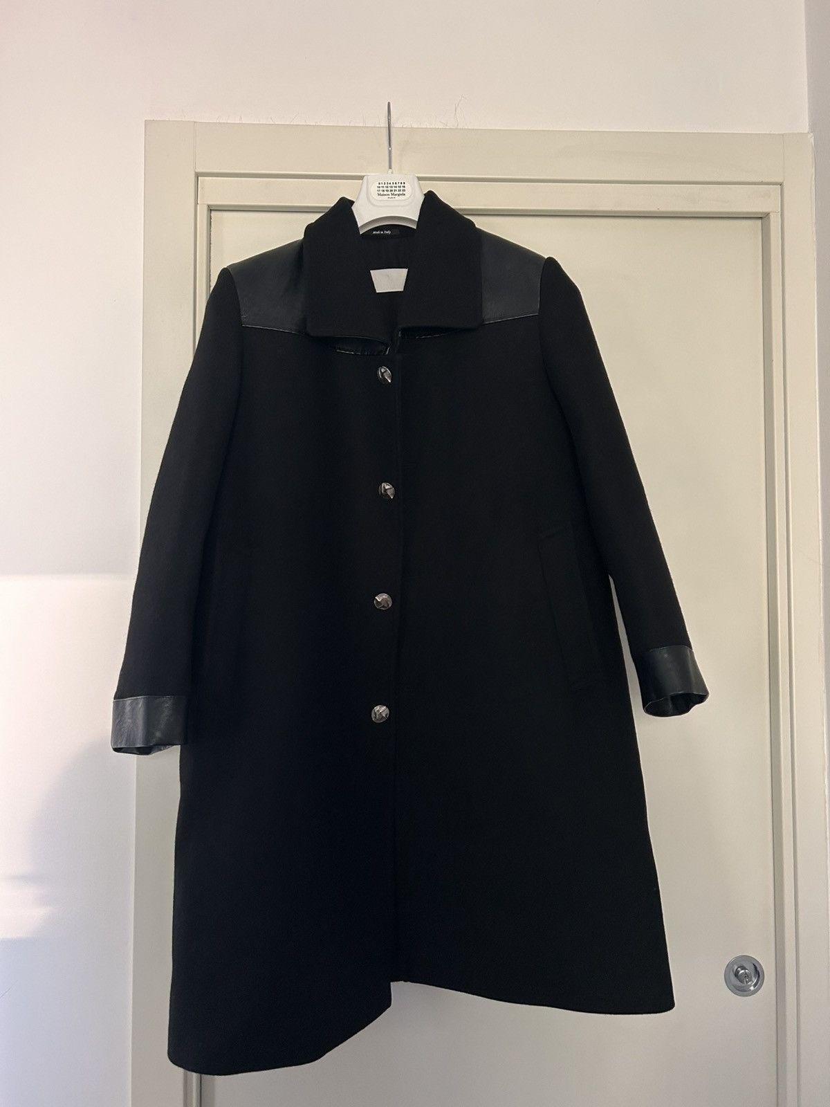 Maison Margiela Maison Margiela FW21/22 John Galliano black wool coat Size US M / EU 48-50 / 2 - 1 Thumbnail