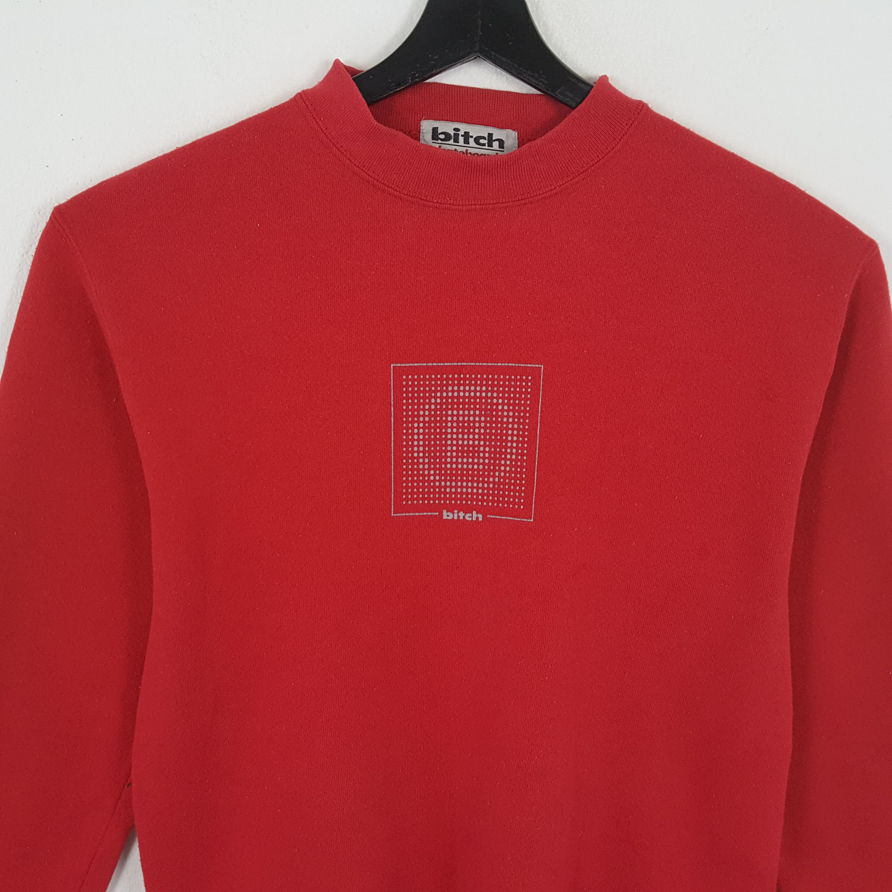 Vintage BITCH SKATEBOARDS Center Box Design Sweatshirt Size US XS / EU 42 / 0 - 2 Thumbnail