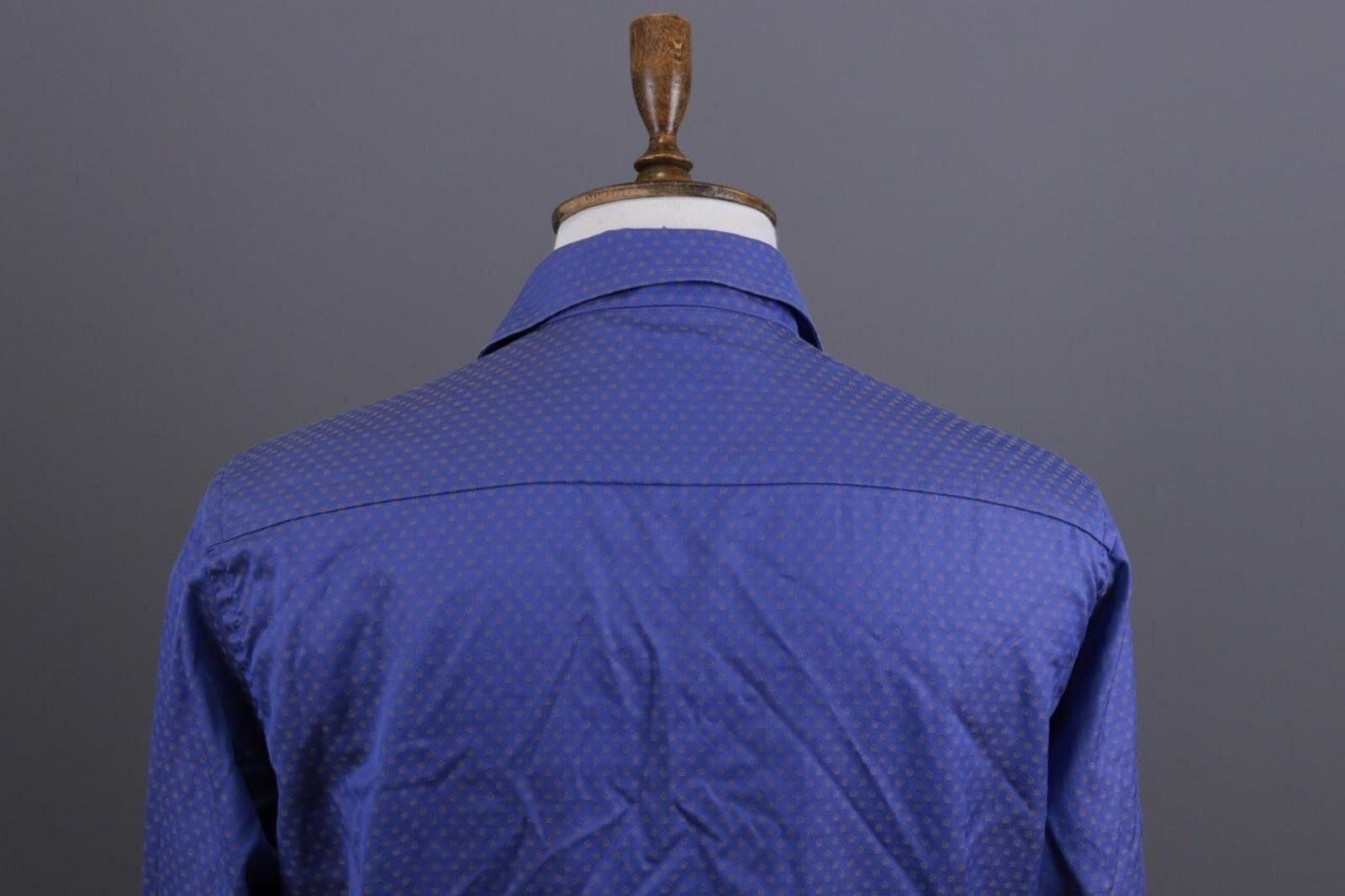 Eton Eton Slim Blue Floral Long Sleeve Button Down Shirt Size 44 Size US M / EU 48-50 / 2 - 12 Thumbnail