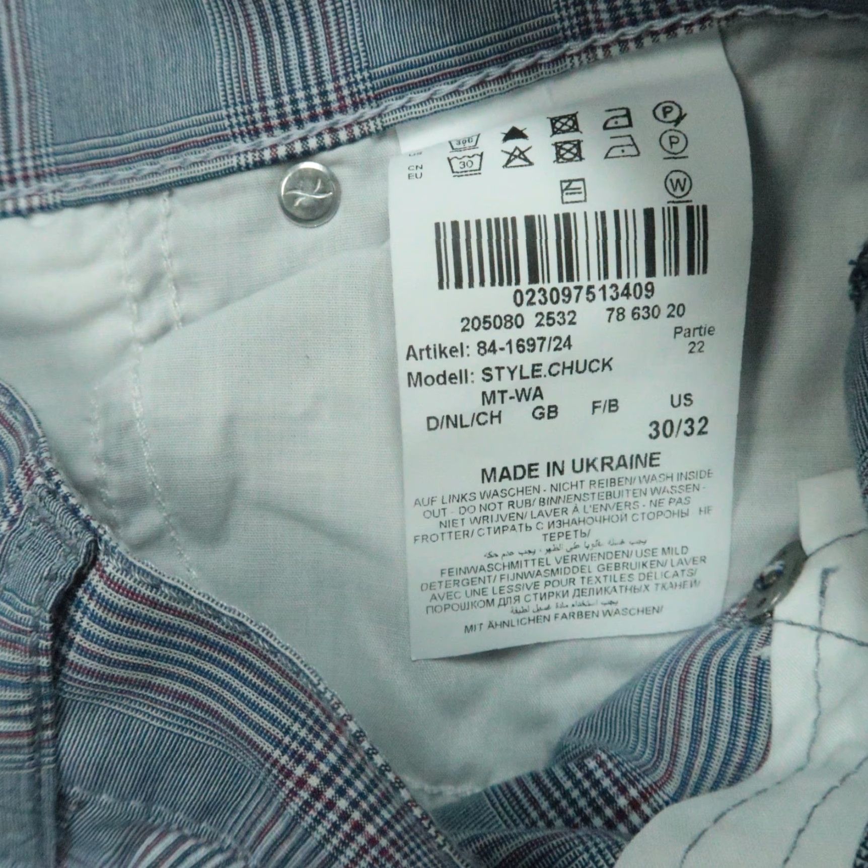 BRAX BRAX Men Pants Chino 5-Pocket Regular 28x29 Blue Plaid Belt Loops Stretch Ultralight Vintage? No, Unsure. 90s? Not applicable Mens Size US 28 / EU 44 - 7 Thumbnail
