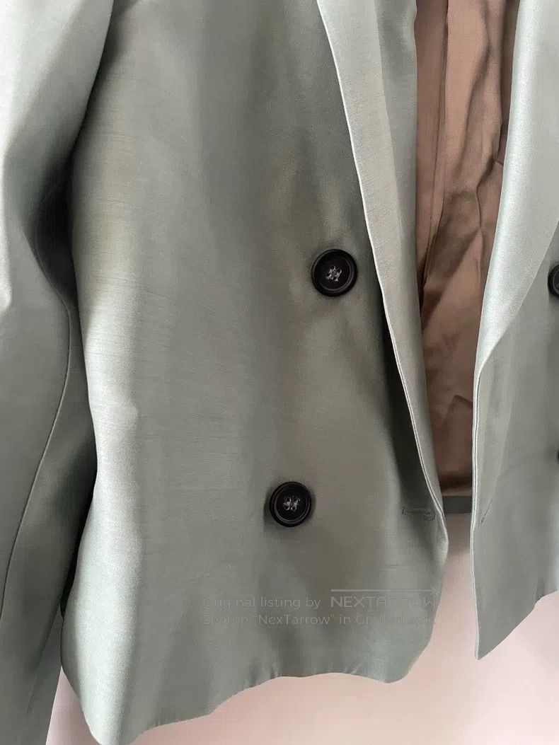 Helmut Lang Helmut Lang Elegant Silk and Wool Fabric Jacket, Rare Colo Size M / US 6-8 / IT 42-44 - 2 Thumbnail
