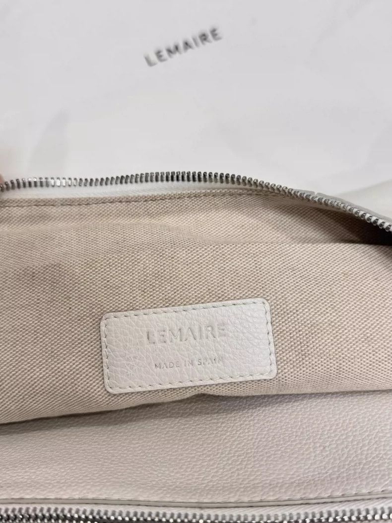 Lemaire Lemaire White Large Leather Horn Bag Size ONE SIZE - 4 Thumbnail