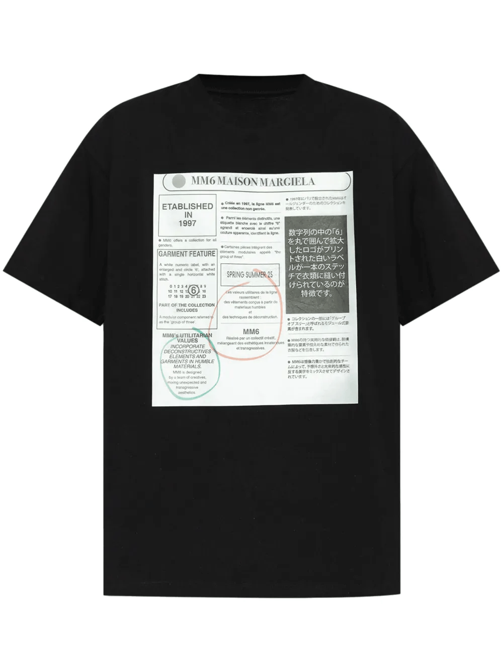Other Newspaper Print Tee 'Black' Size US M / EU 48-50 / 2 - 3 Thumbnail