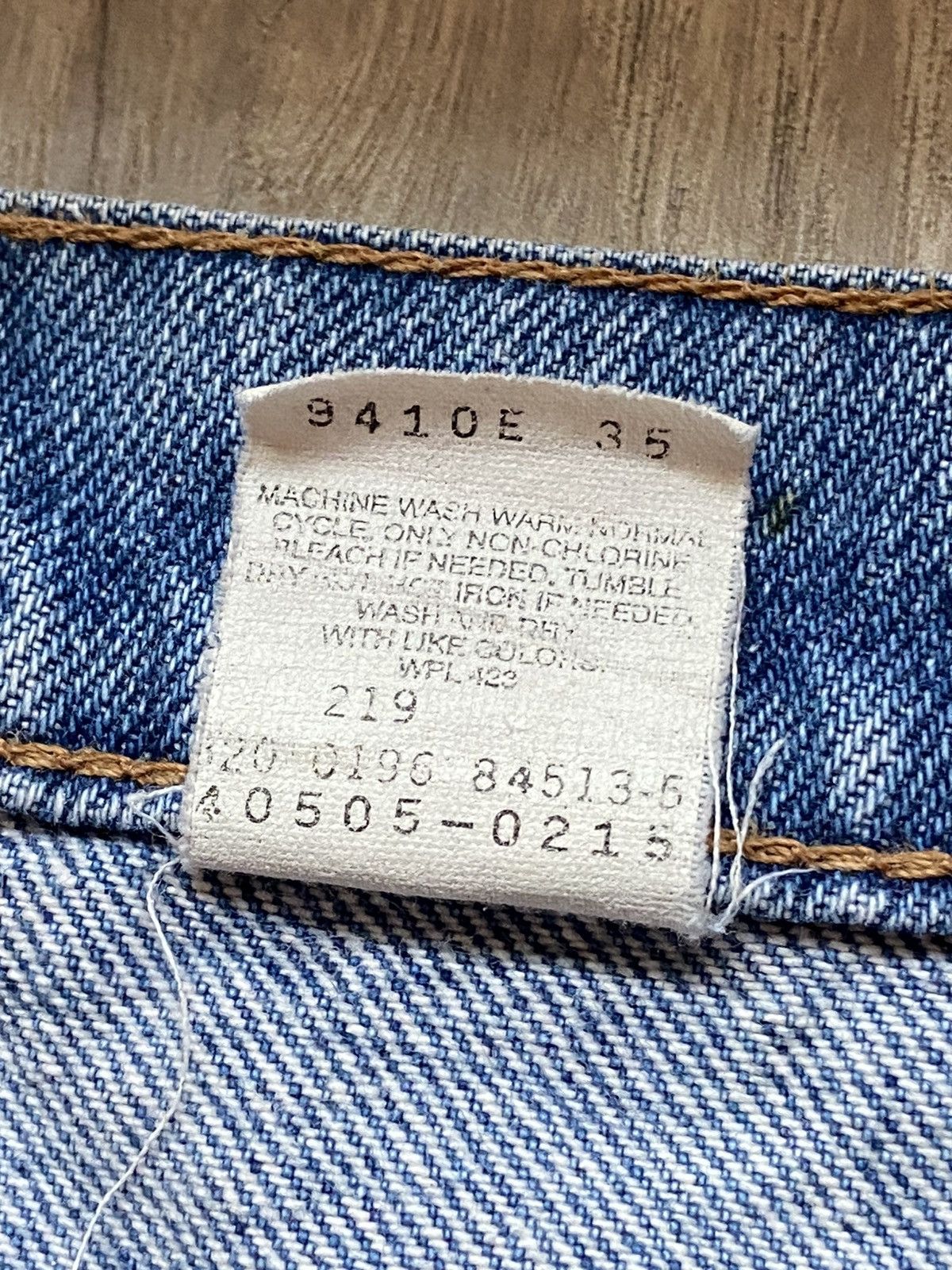 Levi's Vintage Levi’s FADED 505 Orange Tab 1996 Jeans 36x29.5 90s Size US 36 / EU 52 - 23 Thumbnail