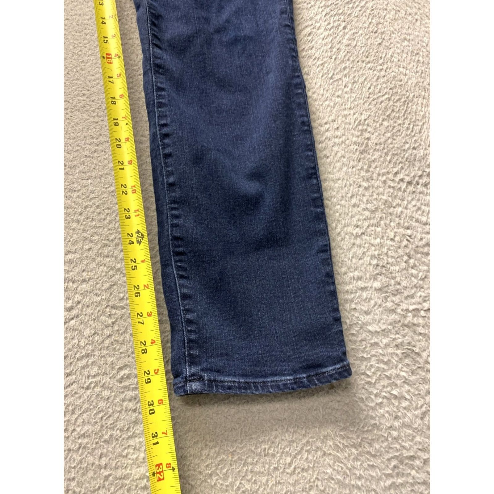J.Crew J.CREW Jeans Slim Fit Dark Wash Denim Cotton 33x30 Mens Regular 770 Logo Button Rise Mid Blue Size US 33 - 4 Thumbnail