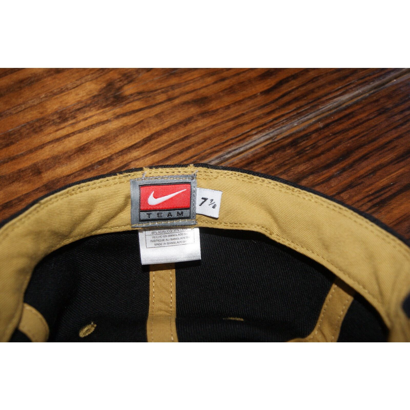 Nike VTG Y2K Purdue Boilermakers 7 1/8 Fitted Hat Cap Wool Nike Size ONE SIZE - 6 Thumbnail