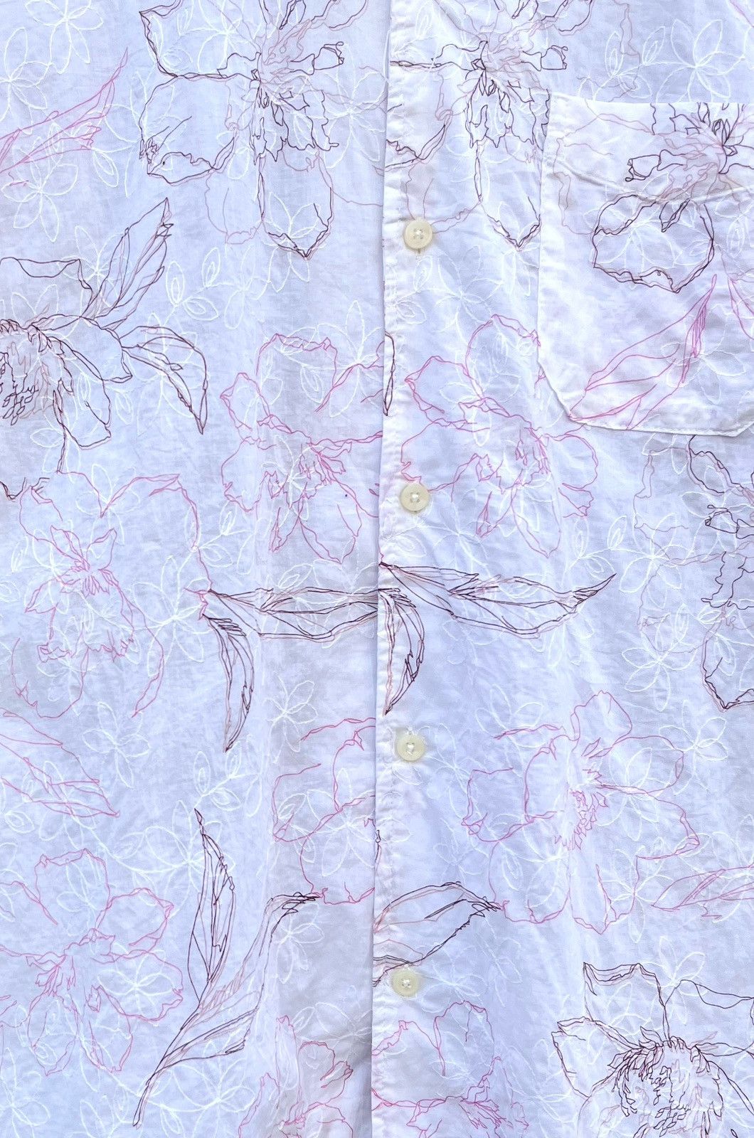 Y's Sacsny Y’saccs by Yohji yamamoto Flower Shirt Size US L / EU 52-54 / 3 - 4 Thumbnail