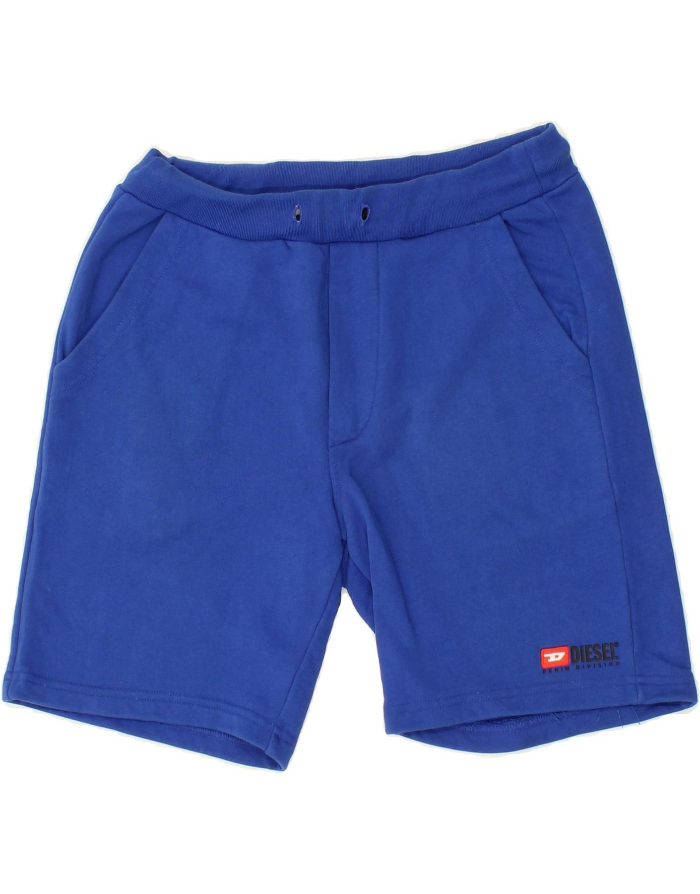 Diesel Boys Sport Shorts 13-14 Years Blue Cotton Size 32" / US 10 / IT 46 - 1 Thumbnail