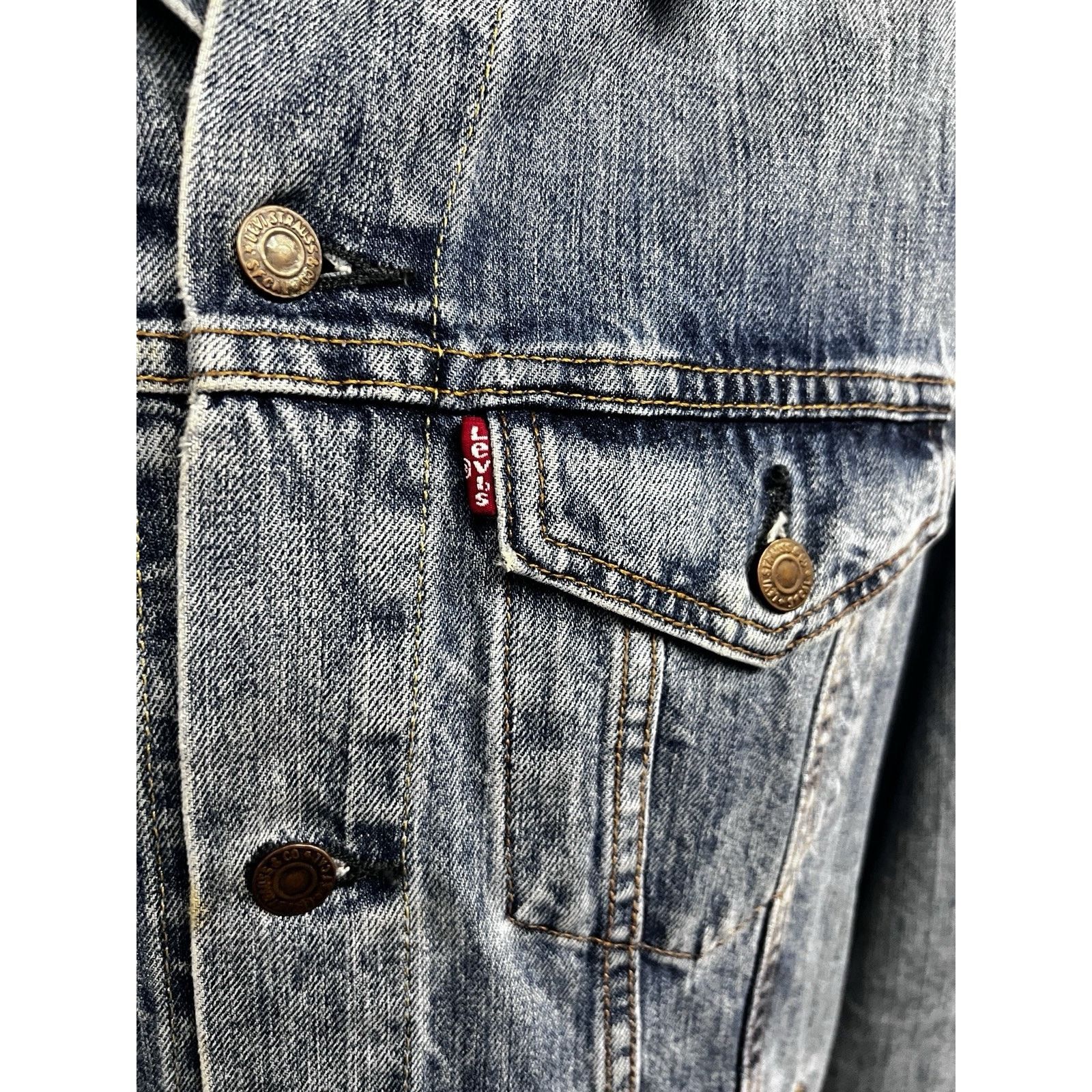 Levi's Levis Blue Denim Button Up Jean Trucker Jacket M Pockets Size US M / EU 48-50 / 2 - 5 Thumbnail