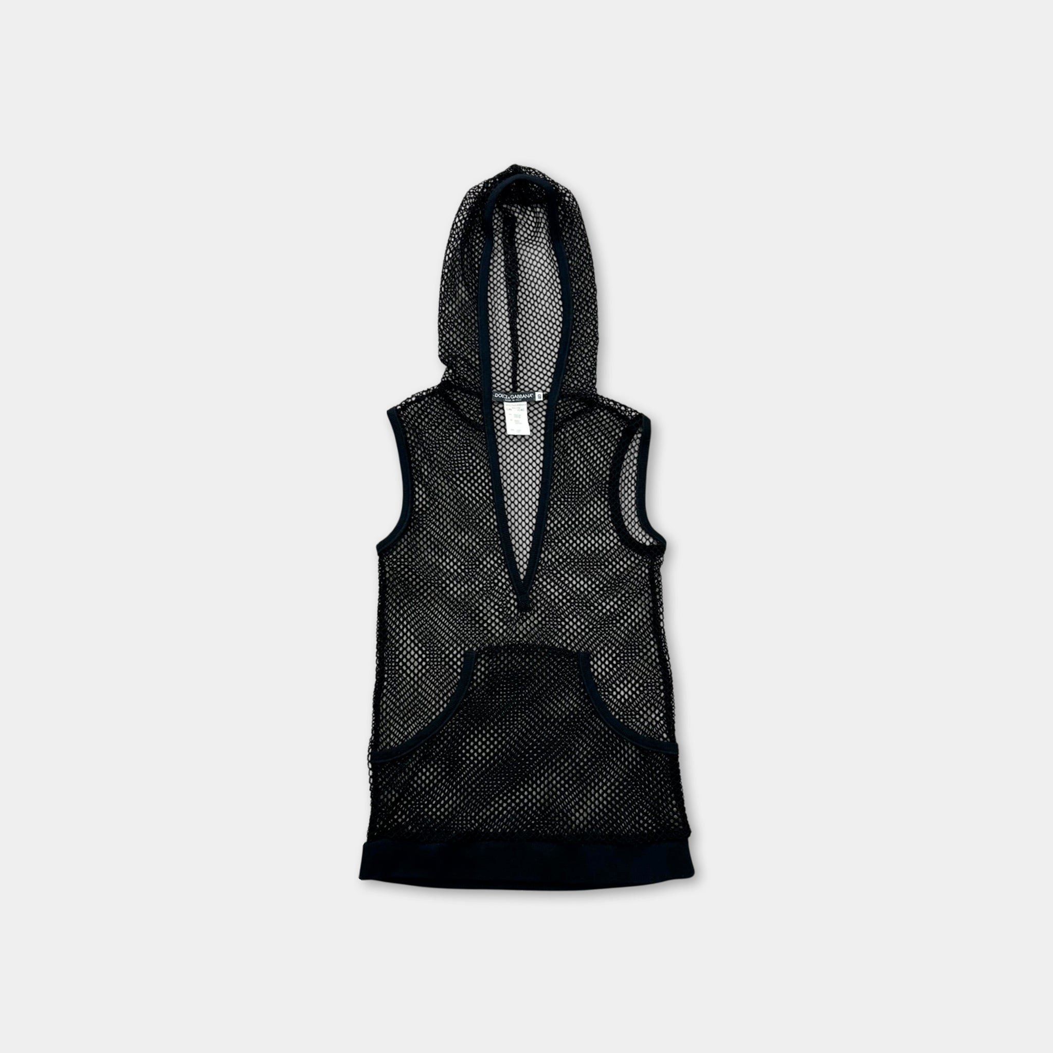 Dolce & Gabbana Dolce & Gabbana SS2003 Fishnet Hoodie Size US XXS / EU 40 - 1 Thumbnail