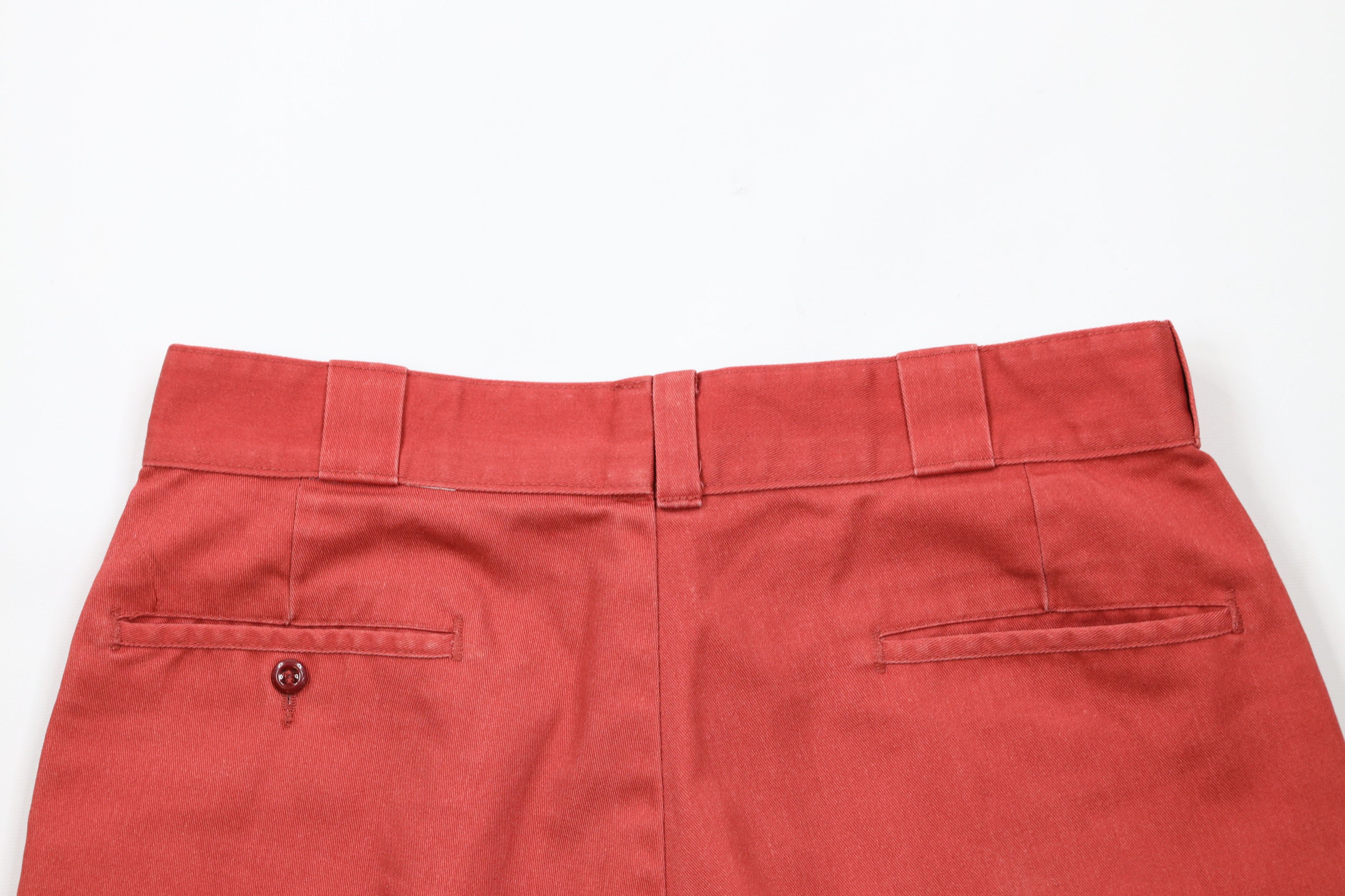 L.L. Bean × Vintage Vintage 90s LL Bean Above Knee Chino Shorts Cotton Red USA Size US 32 / EU 48 - 7 Thumbnail