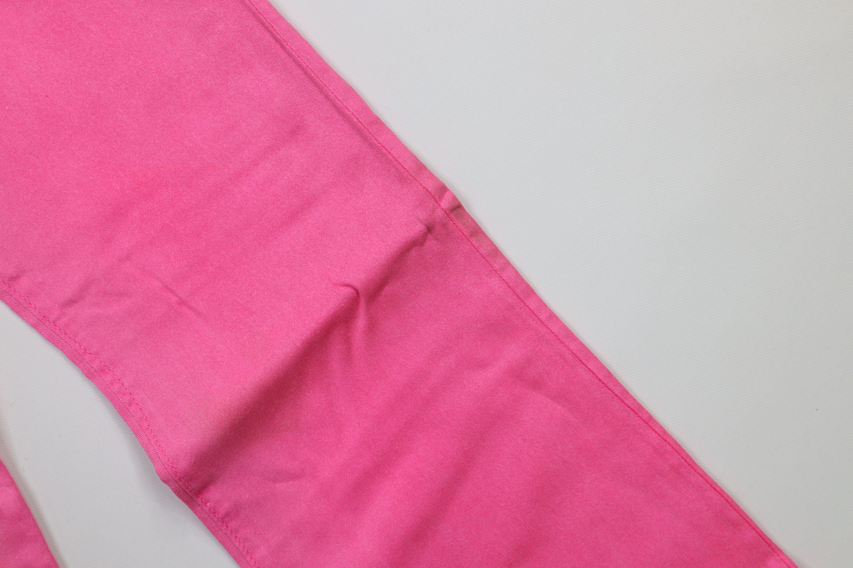 Vintage × Von Dutch Vintage Y2K Von Dutch Wide Leg Flared Stretch Jeans Pink USA Size 27" / US 4 / IT 40 - 11 Thumbnail