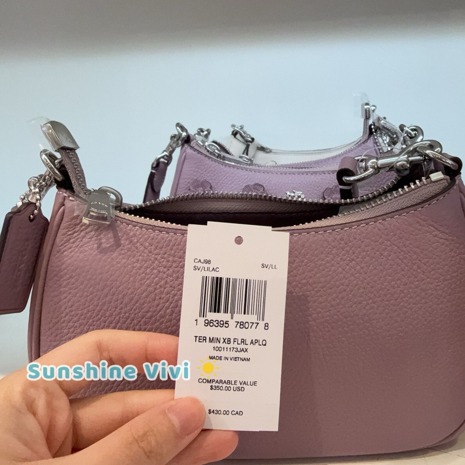 Coach NWT Coach Teri Mini Crossbody Bag Floral CAJ98 Size ONE SIZE - 4 Thumbnail