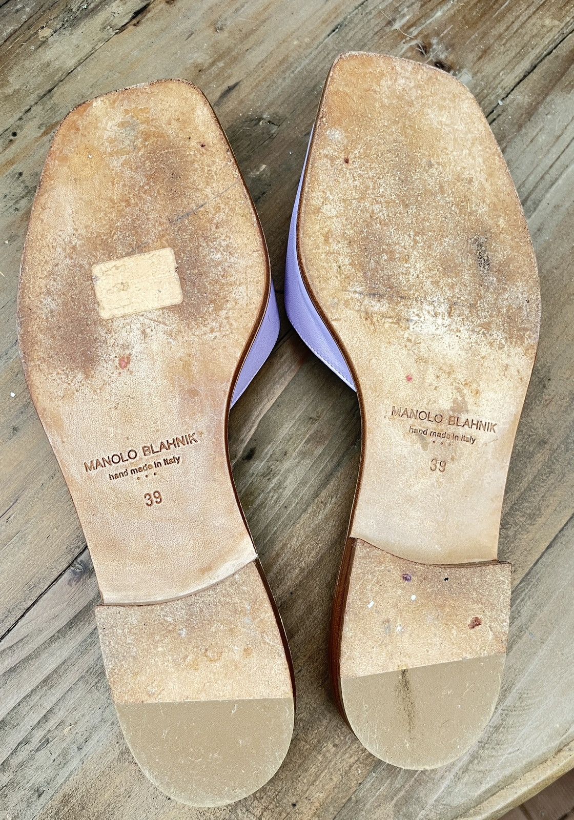 Manolo Blahnik Manolo Blahnik Leather mules Size US 9 / IT 39 - 7 Thumbnail
