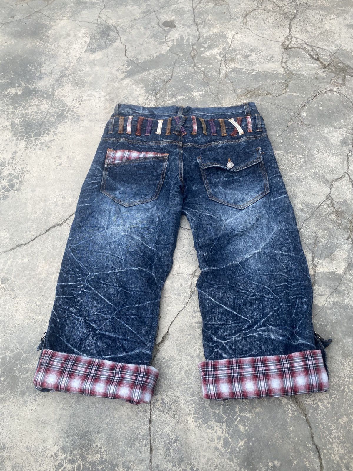Japanese Brand Nylaus Jeans Bondage Double Waist Quater Jeans Size US 28 / EU 44 - 6 Thumbnail