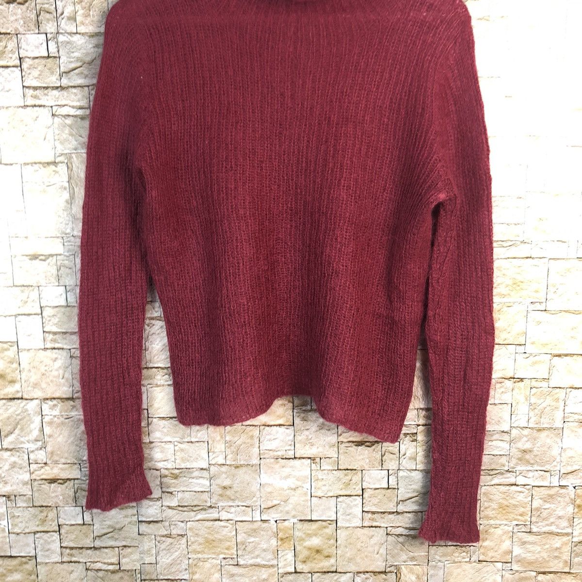 Homespun Knitwear × Japanese Brand Japanese Brand Marron Knitwear crop top vintage #A946 Size M / US 6-8 / IT 42-44 - 3 Thumbnail