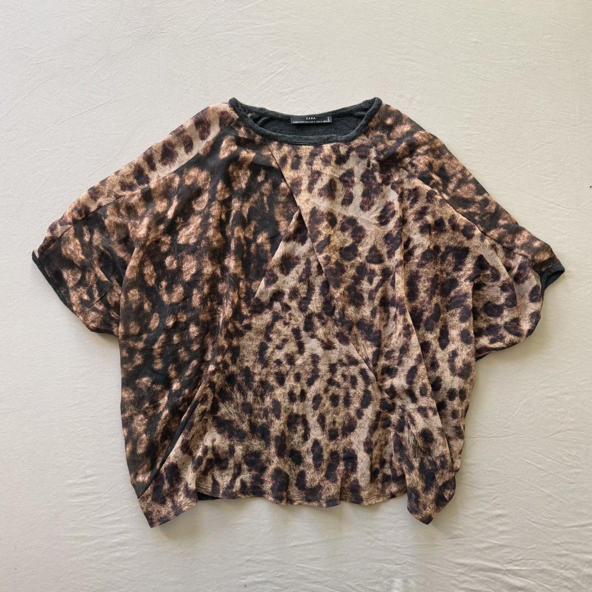 Zara ZARA Leopard Print Flowy Blouse Size S / US 4 / IT 40 - 1 Thumbnail