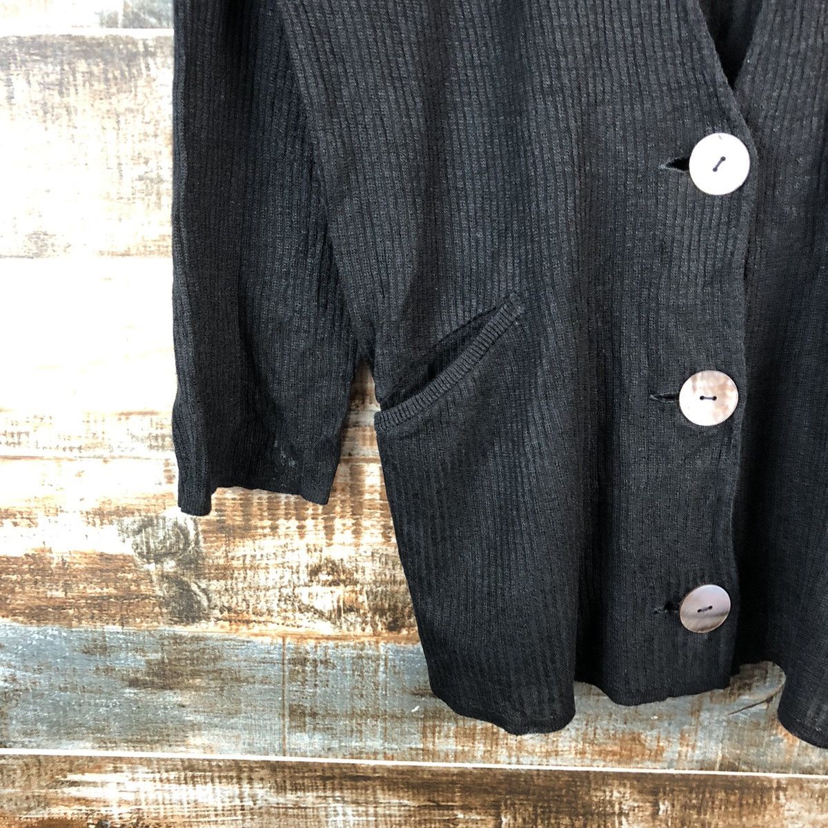 Vintage Cosa Nostra japan vintage Black Cardigan Knitwear #A2507 Size US L / EU 52-54 / 3 - 7 Thumbnail