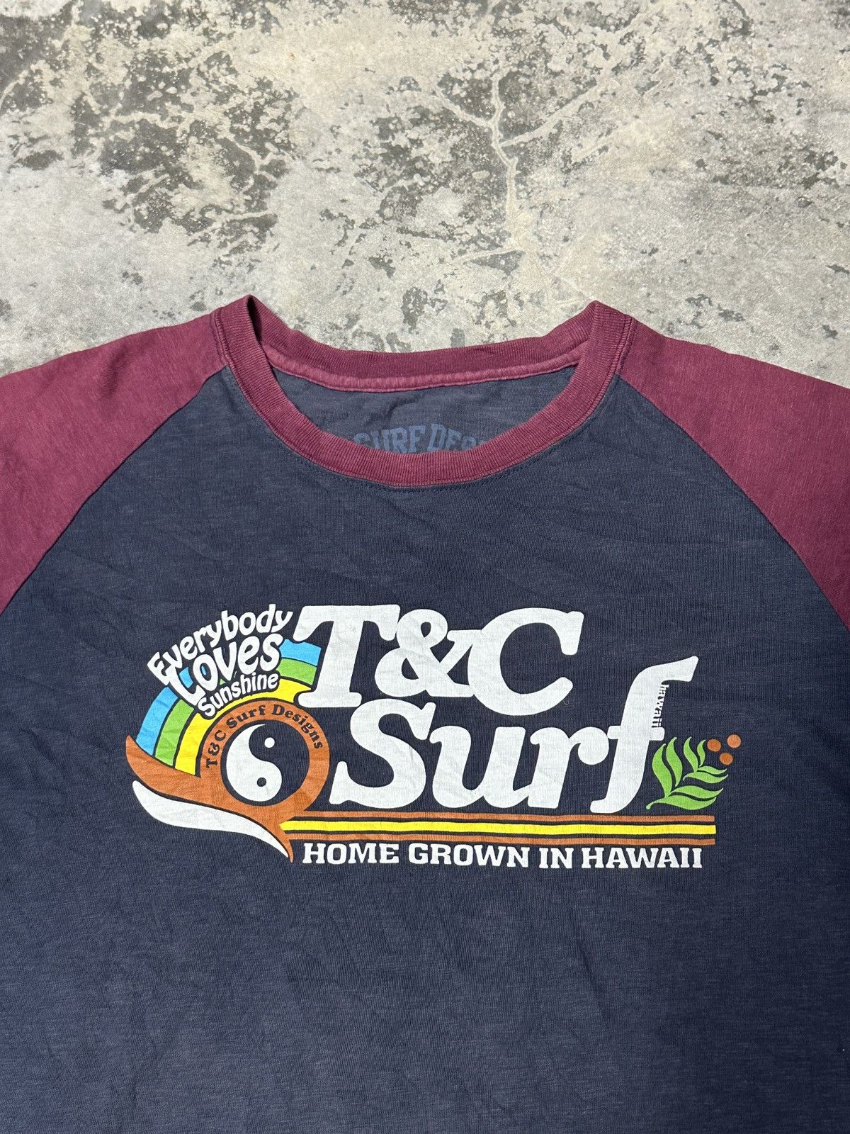 Vintage Sun Faded 🔥 Y2k T&C Surf Hawaii Tshirt Size US M / EU 48-50 / 2 - 5 Thumbnail