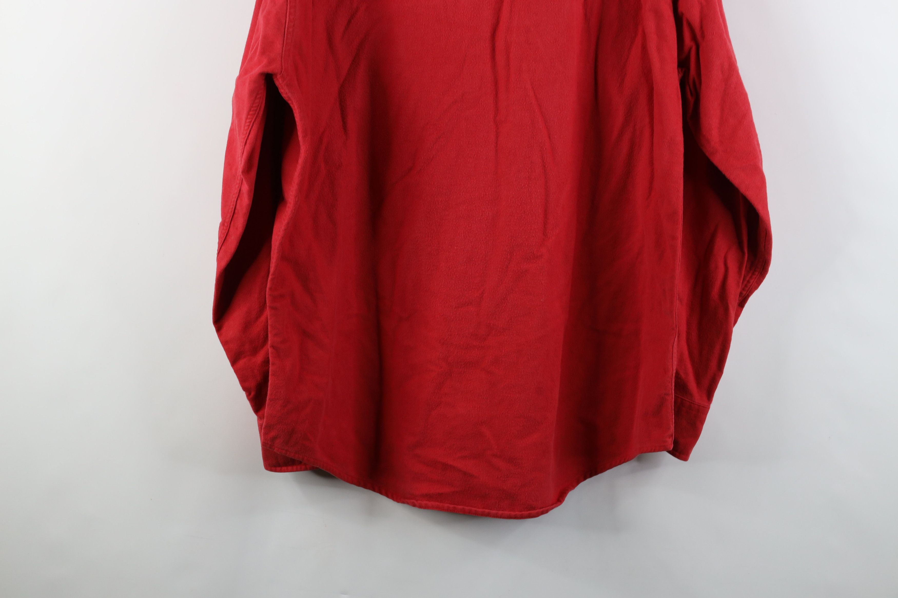 Vintage Vintage 70s Streetwear Cloth Collared Button Shirt Red Size US L / EU 52-54 / 3 - 14 Thumbnail