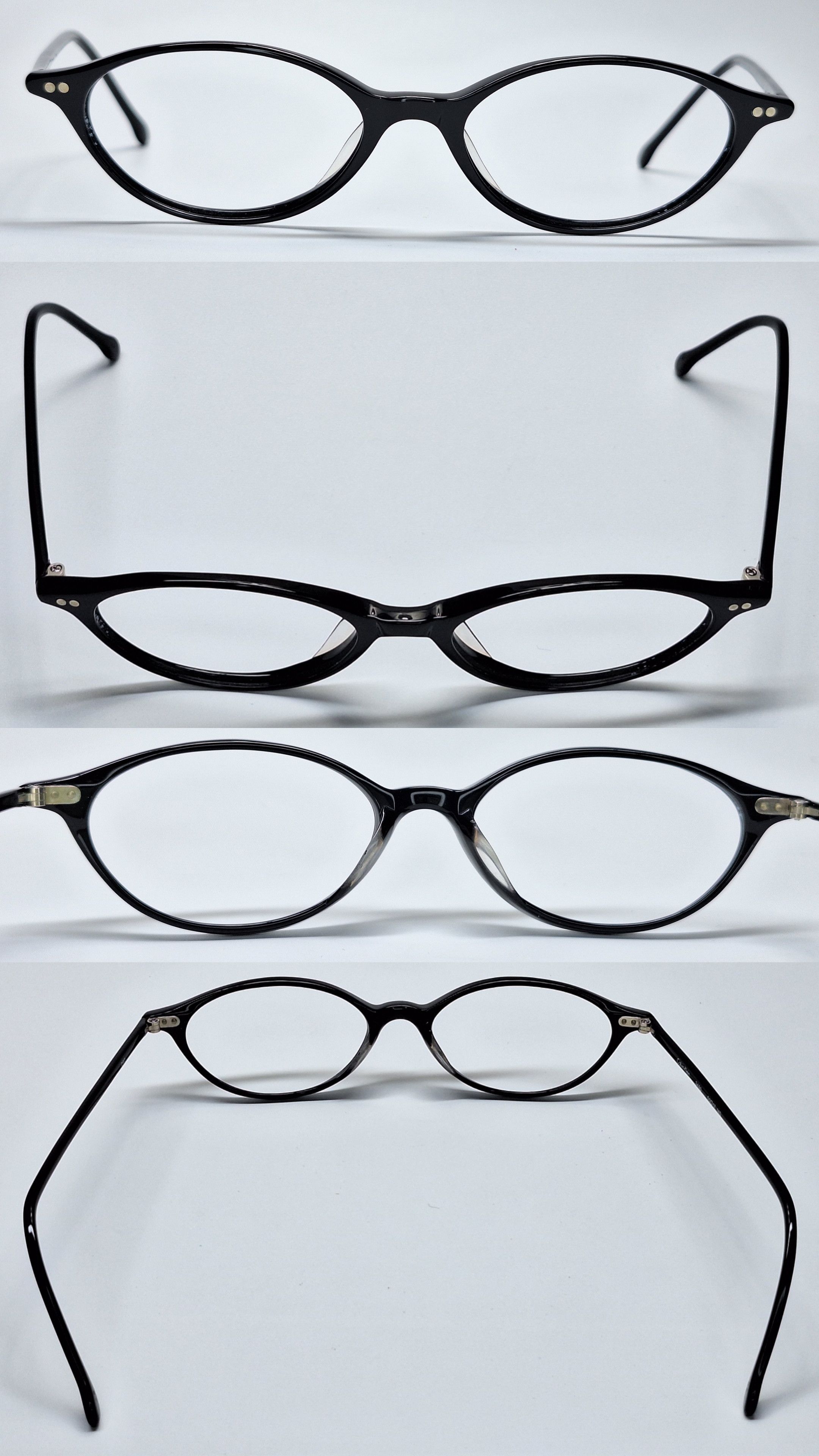 Calvin Klein Calvin Klein 3480 Black Oval Eyeglasses Vintage Geek-Chic Size ONE SIZE - 2 Thumbnail