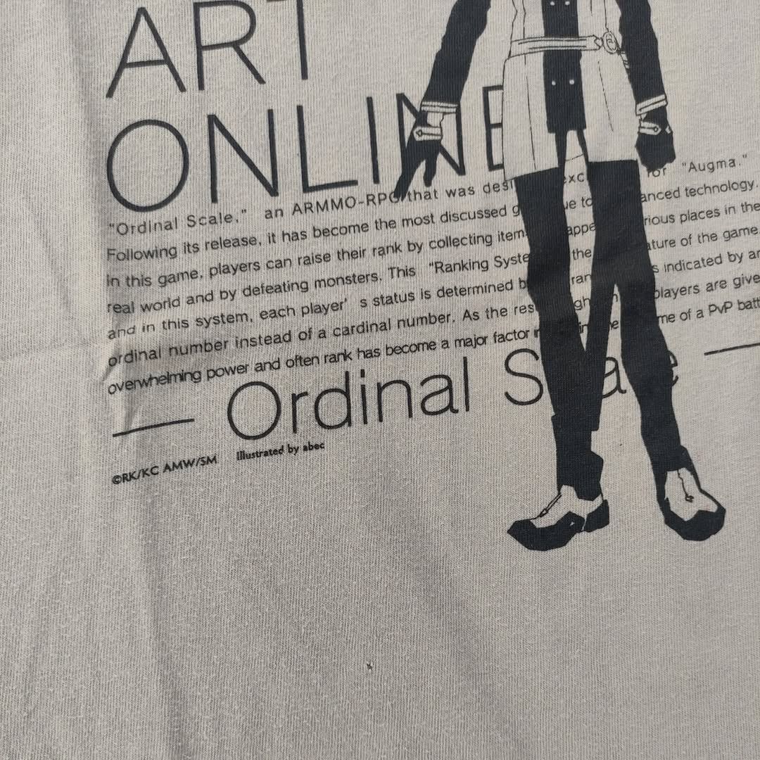 Anime Sword Art Online Kirito SAO Ordinal Scale Movie Tshirr Size US L / EU 52-54 / 3 - 2 Thumbnail