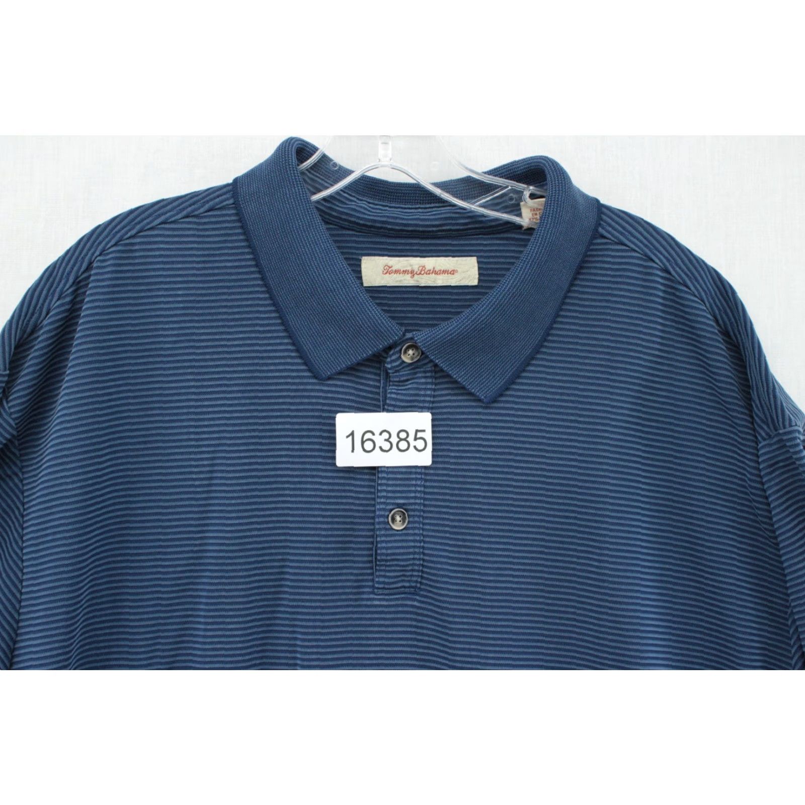 Tommy Bahama Tommy Bahama Polo Shirt Mens XXL Blue Striped Modal Blend Vacation Modern Shirt Size US XXL / EU 58 / 5 - 7 Thumbnail