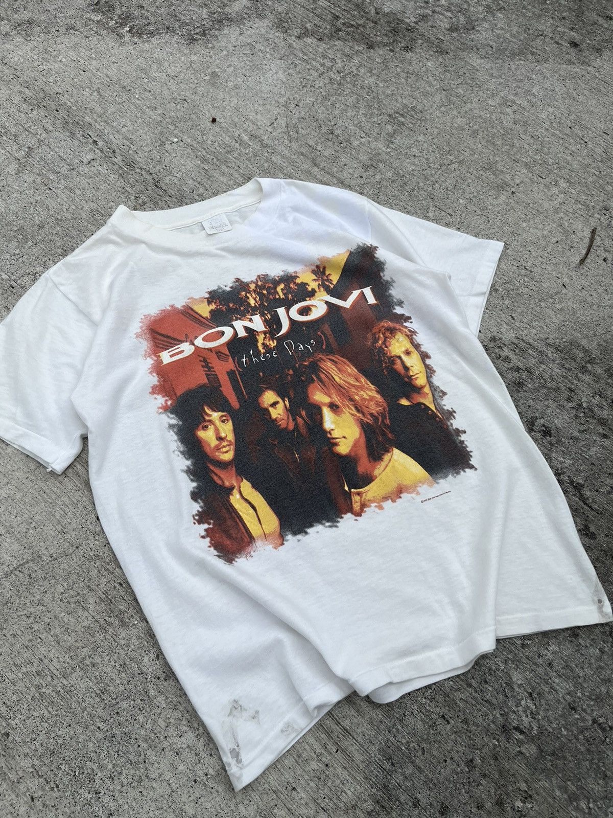 Band Tees × Bon Jovi × Vintage Vintage 90's Bon Jovi These Days Japan Tour Size US M / EU 48-50 / 2 - 16 Thumbnail