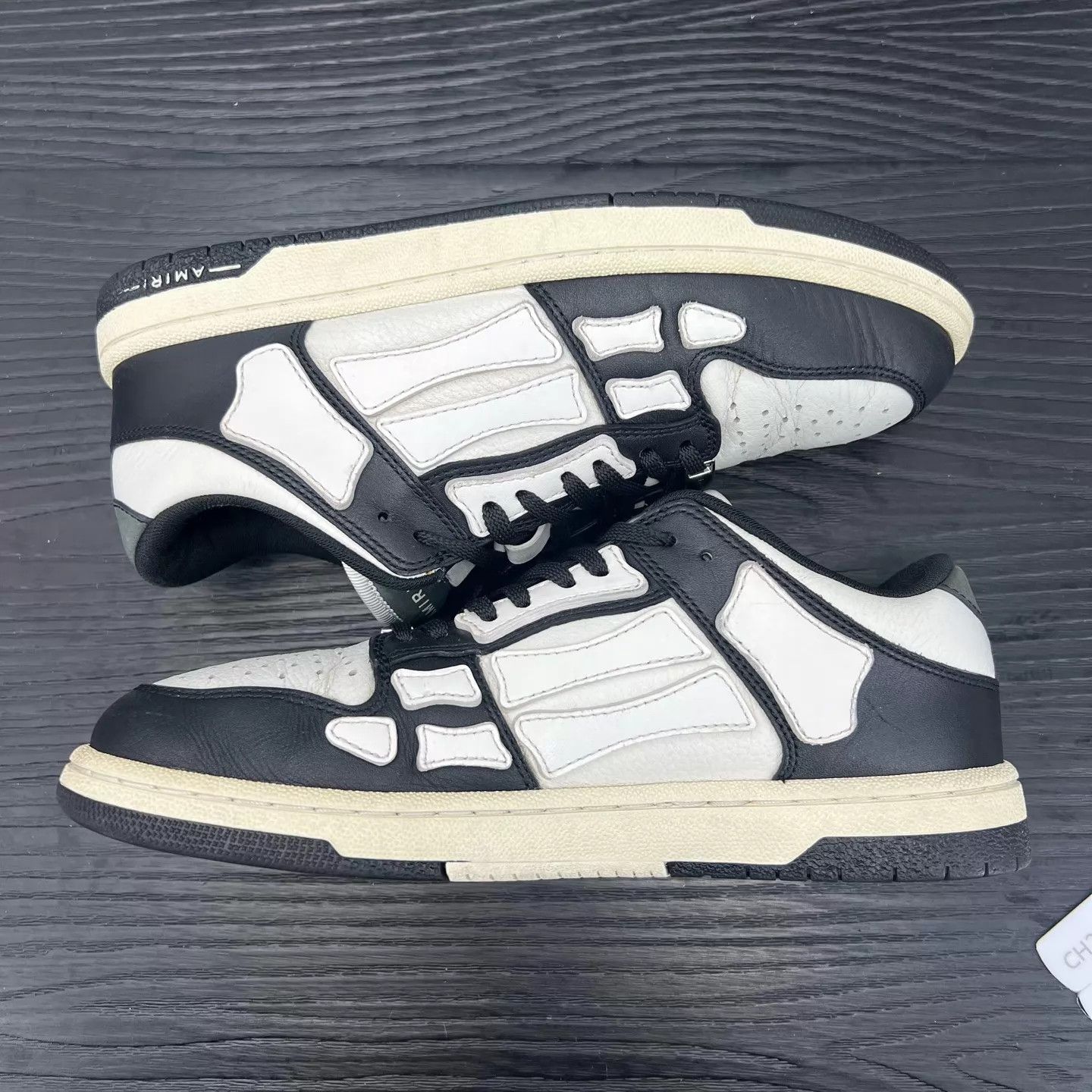 Amiri Amiri Black & White Bone Sneakers 40 New Size US 7 / EU 40 - 2 Thumbnail