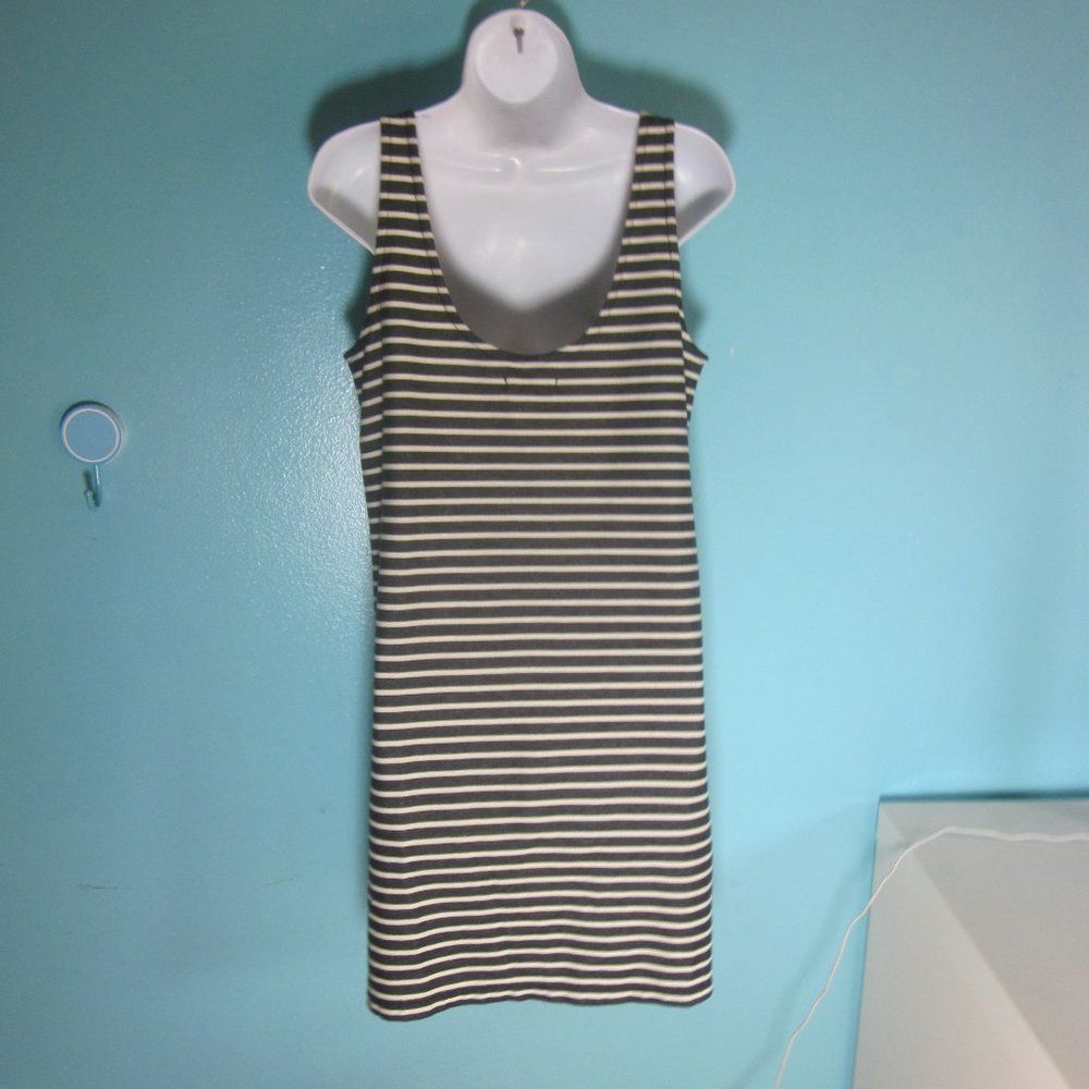 Madewell Madewell Womens Size M Gray Black Striped Short Summer Cotto Size M / US 6-8 / IT 42-44 - 11 Thumbnail