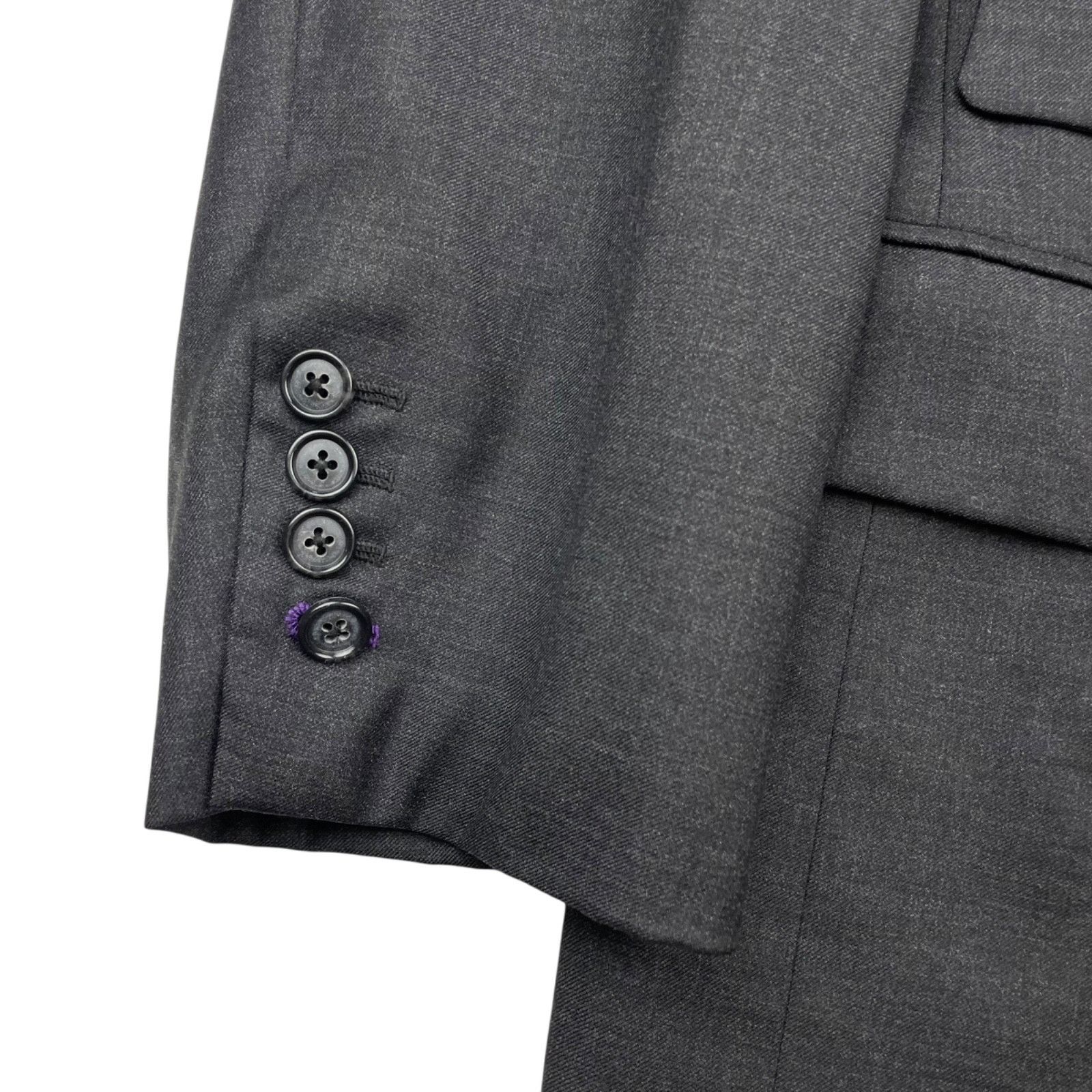Other Dormeuil Men's 100% Wool Surgeon's Cuffs Suit Charcoal Gray Size 38S - 3 Thumbnail