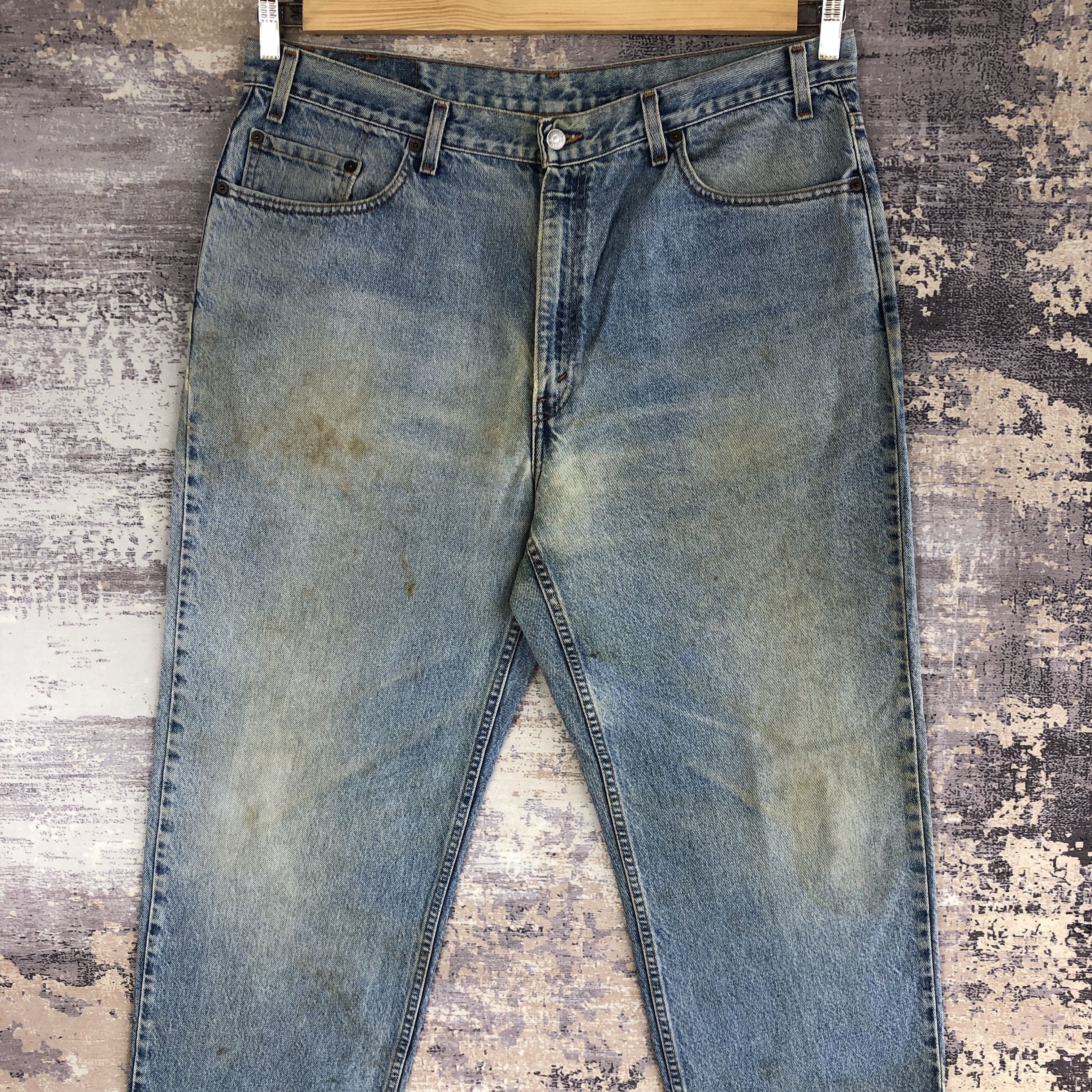 Levi's Vintage 90's Levis 901 Faded Jeans Levi's Stone Wash Denim Size US 38 / EU 54 - 3 Thumbnail