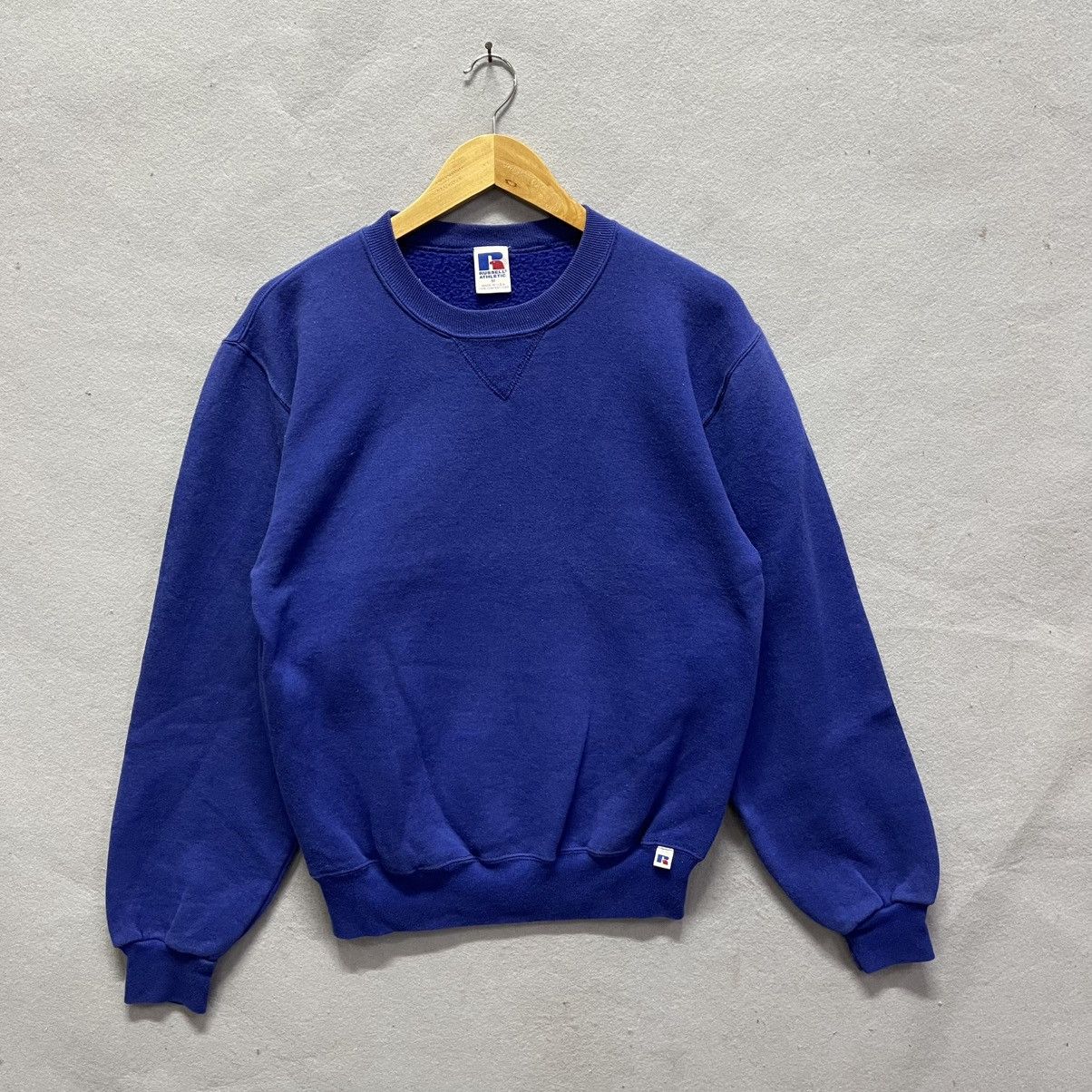 Russell Athletic Vintage Russell Athletic Made in USA Royal Blue Sweatshirt Size US M / EU 48-50 / 2 - 1 Thumbnail
