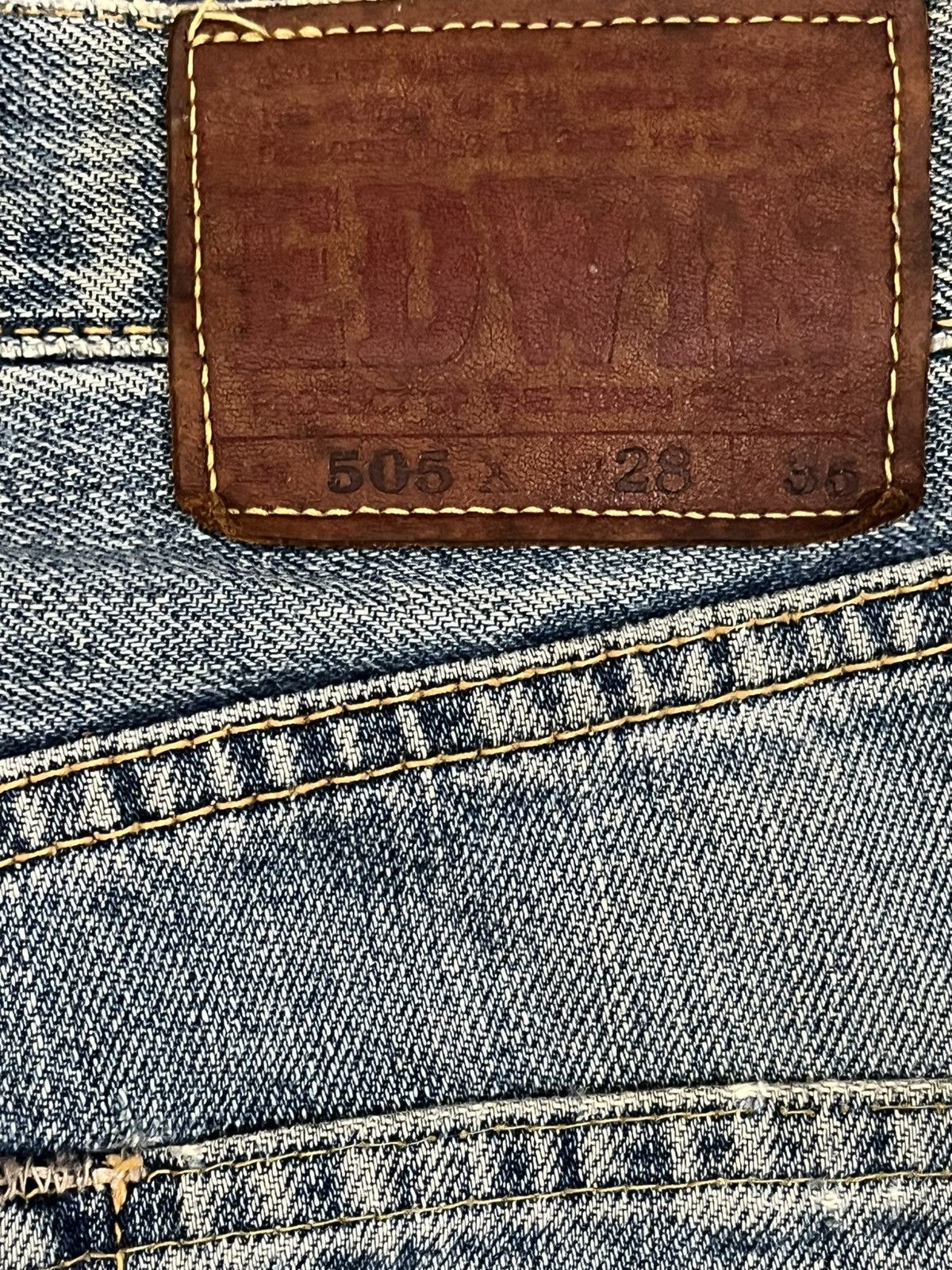 Edwin Vintage Edwin 505X Selvedge Distressed Denim Size US 29 - 11 Thumbnail