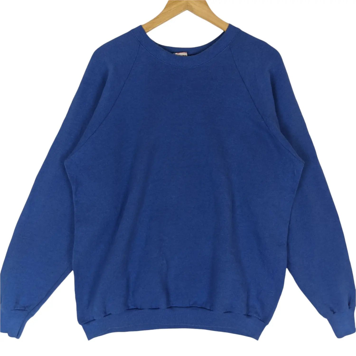 Fruit Of The Loom Vintage 90's Fruit Of The Loom FOTL Plain Jumper Sweatshirt Size US XL / EU 56 / 4 - 2 Thumbnail