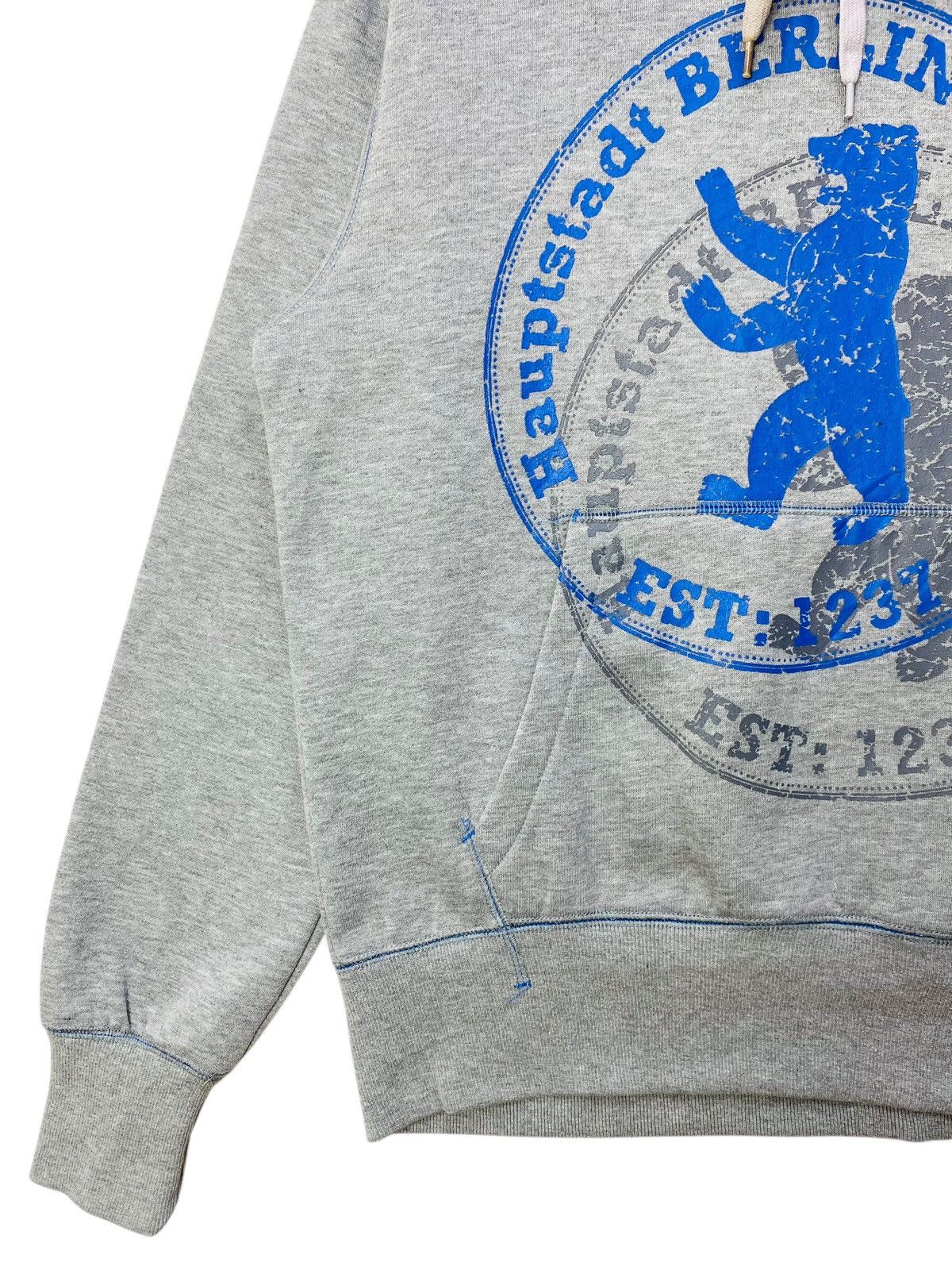 Vintage Berlin Germany Hoodie Big Logo Pullover Grey Size Small Size US S / EU 44-46 / 1 - 4 Thumbnail