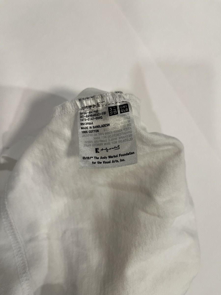 Andy Warhol × Uniqlo UNIQLO X Andy Warhol Self Portrait White T-Shirt - Small Size US S / EU 44-46 / 1 - 8 Thumbnail