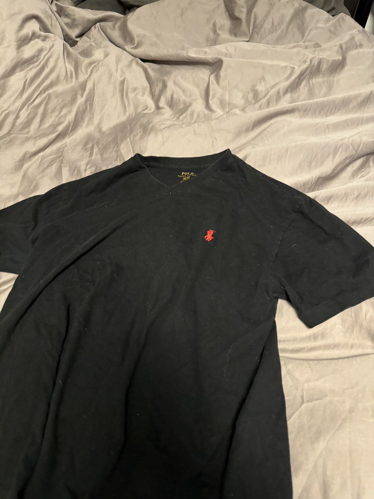 Polo Ralph Lauren Black Polo T-Shirt Size US M / EU 48-50 / 2 - 1 Thumbnail