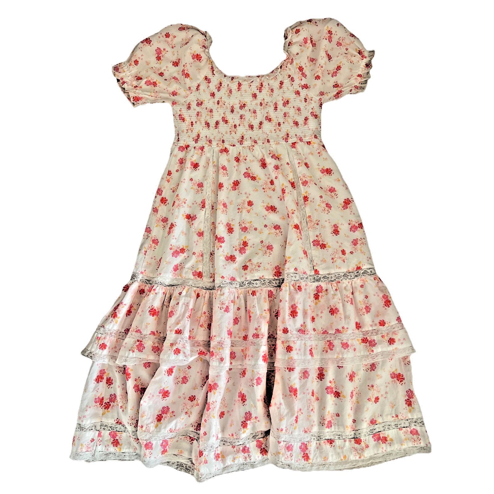 LoveShackFancy LoveShackFancy Dress Cottage Core Smock XL A000530 Size XL / US 12-14 / IT 48-50 - 11 Thumbnail