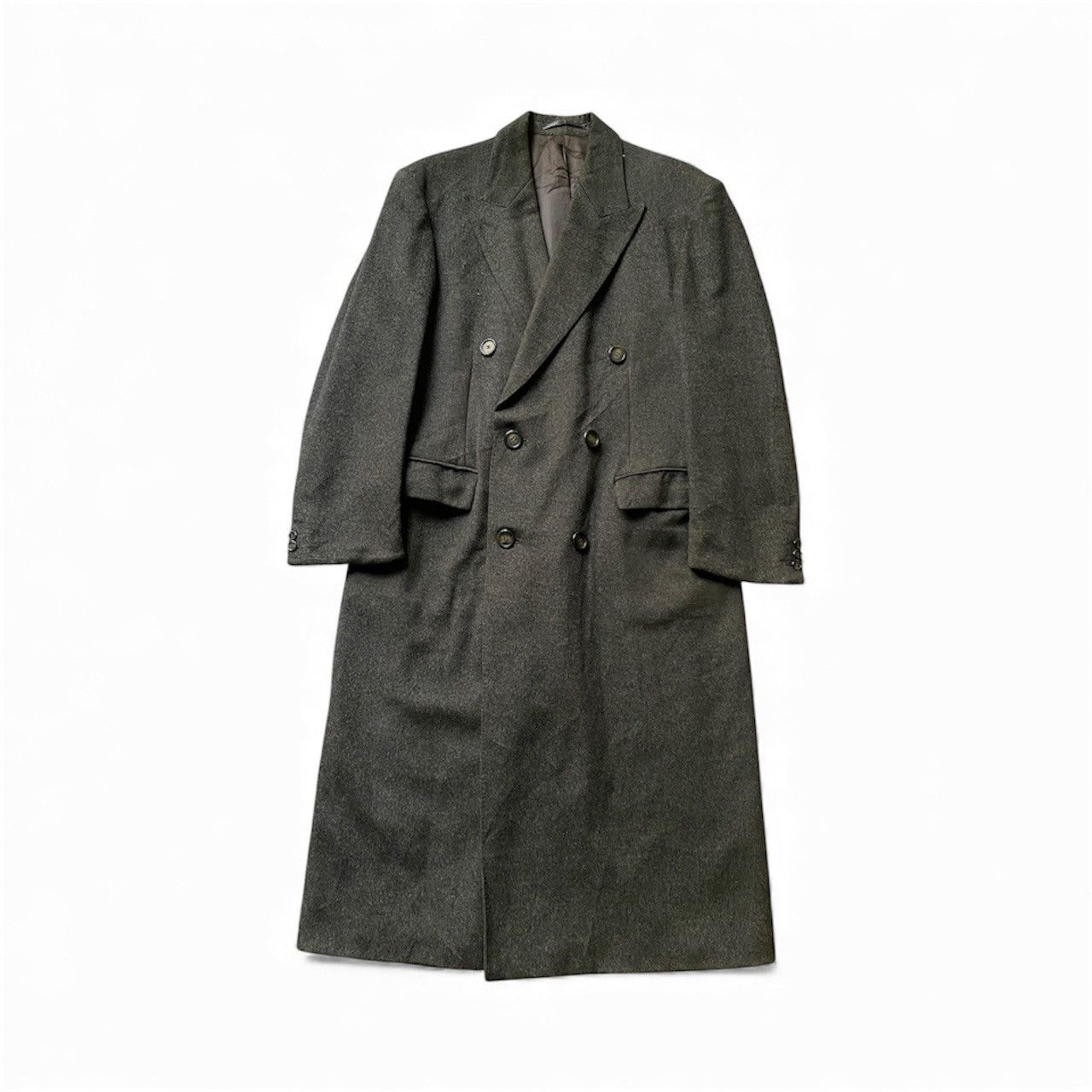 Burberry Prorsum Vintage Burberrys Double Breasted Wool Long Coat Size US L / EU 52-54 / 3 - 1 Thumbnail