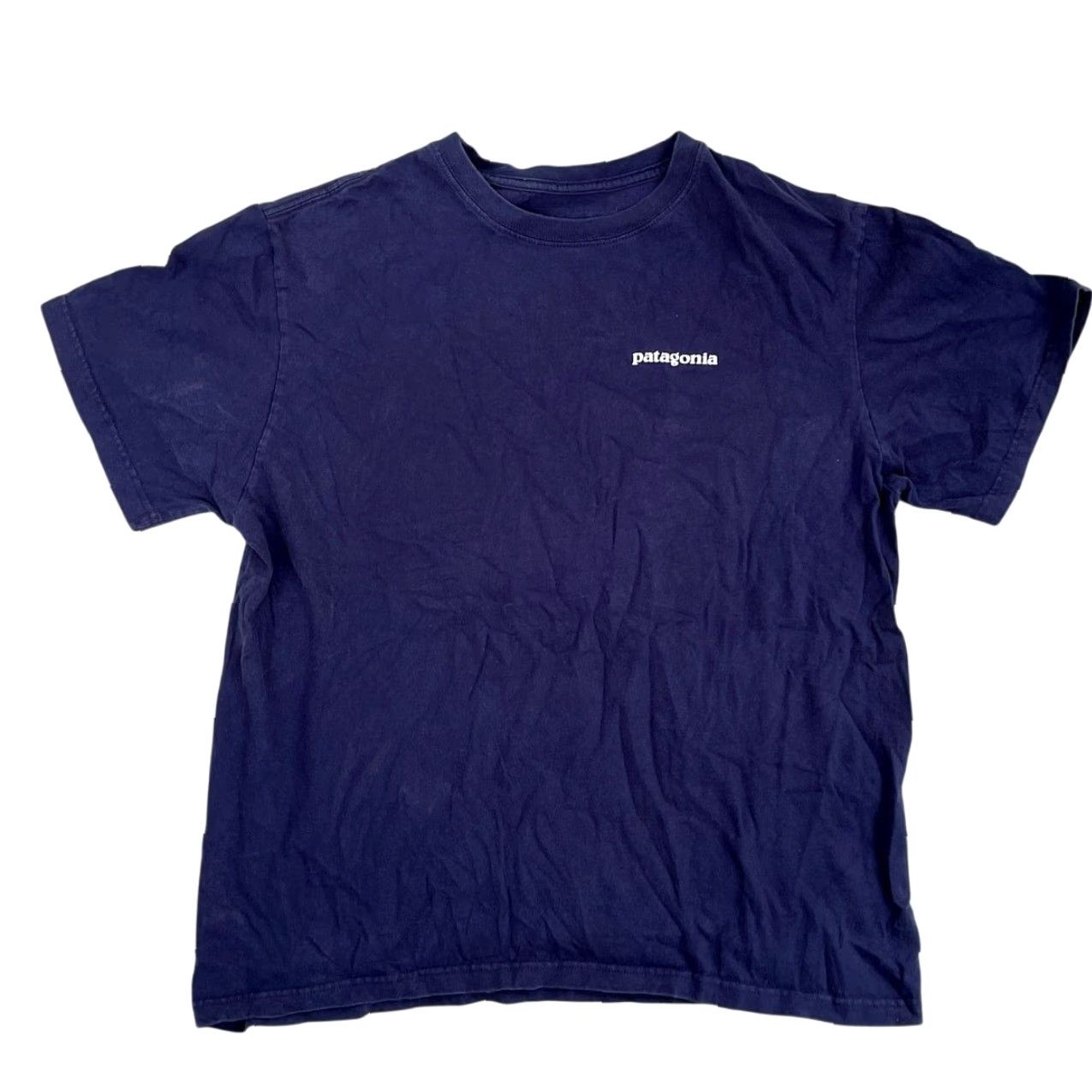 Patagonia Patagonia P-6 Back Logo Organic Cotton Short Sleeve Shirt M Blue Mens Shirt Size US M / EU 48-50 / 2 - 2 Thumbnail