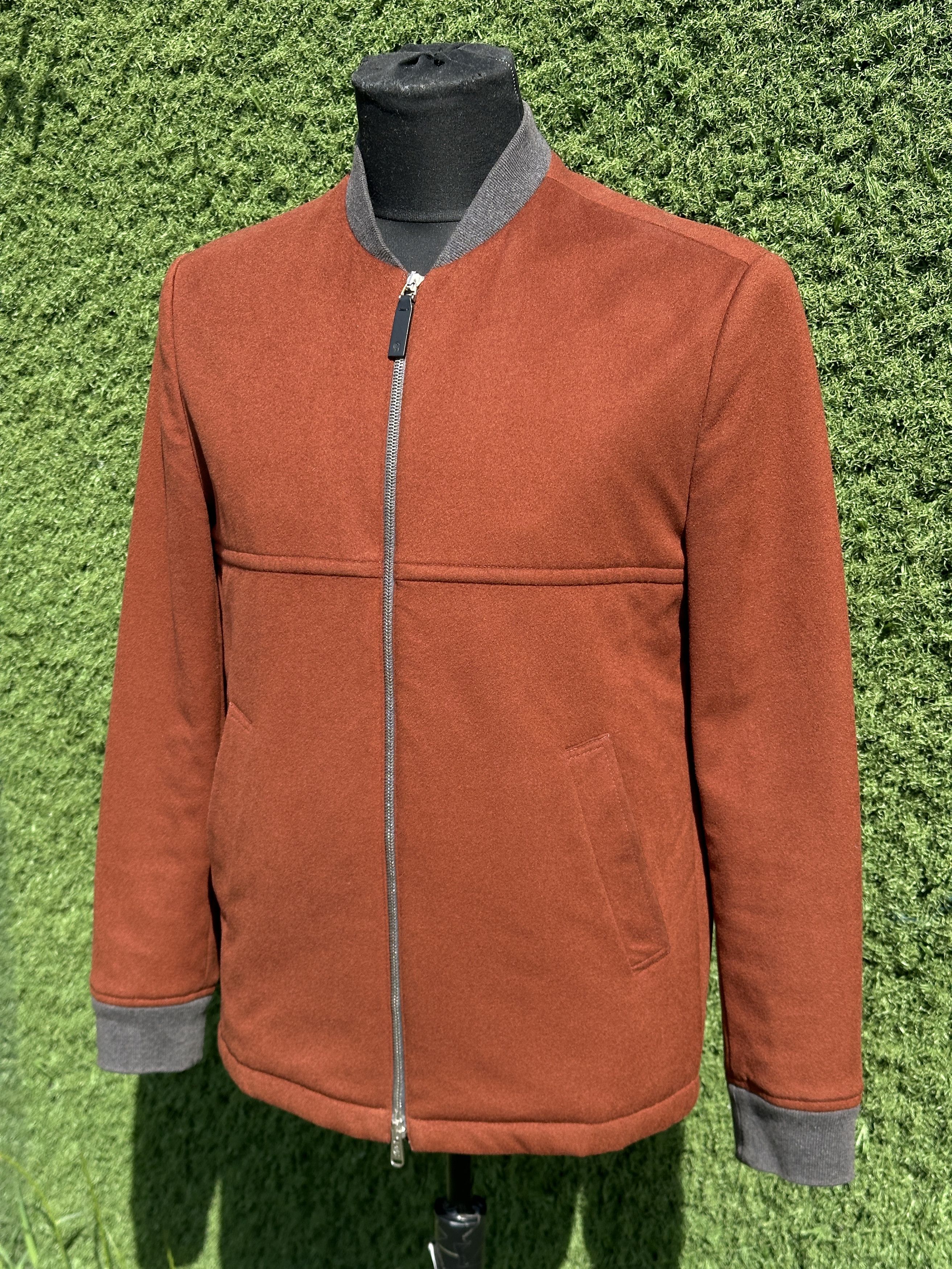 Gieves & Hawkes Gieves Hawkes Savile Row Wool Bomber Jacket Leather Trim 46 Size US S / EU 44-46 / 1 - 4 Thumbnail