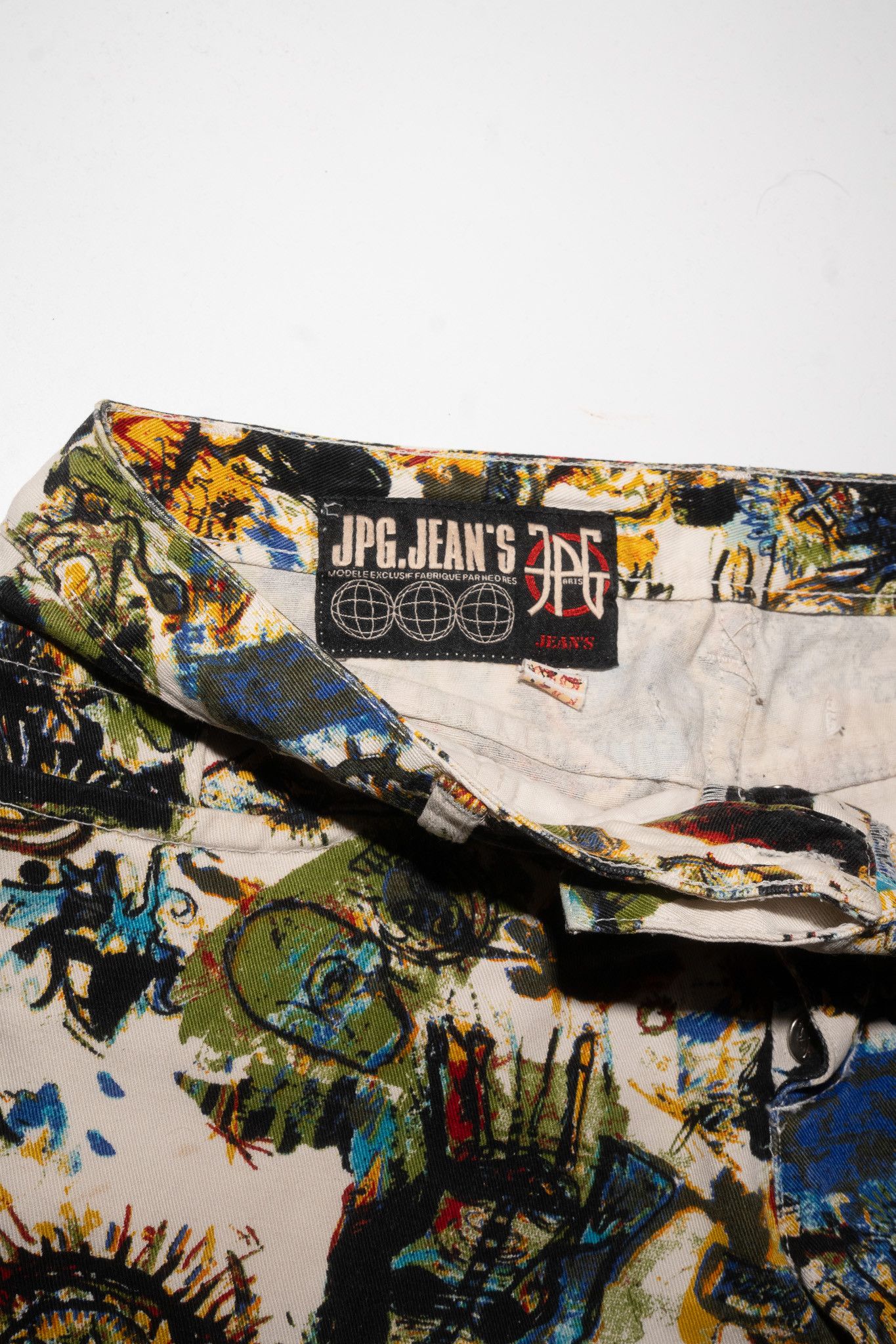 Jean Paul Gaultier 2000s Jean Paul Gaultier Basquiat Abstract Human Body Pants Size 27" / US 4 / IT 40 - 5 Thumbnail